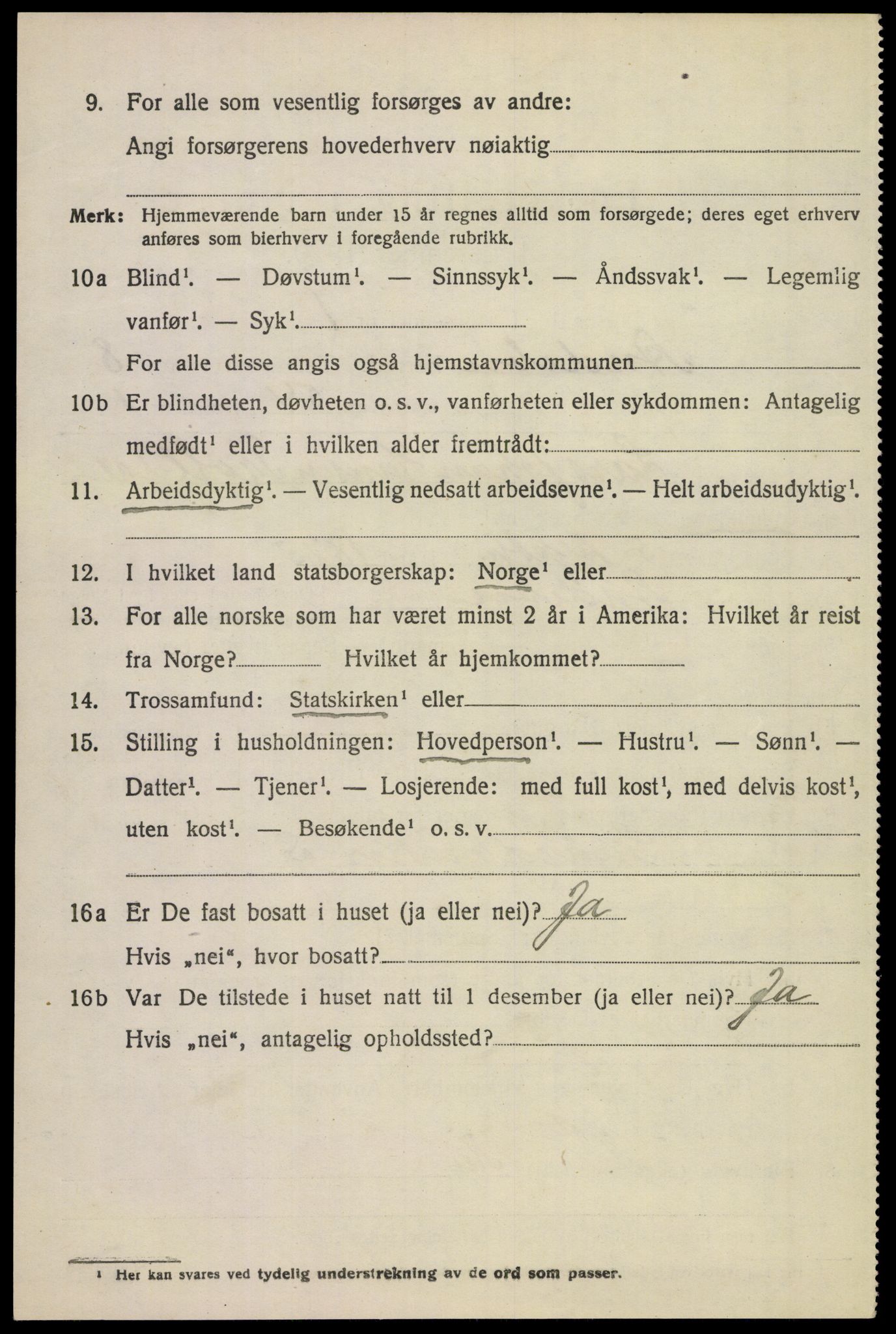 SAKO, 1920 census for Andebu, 1920, p. 3491