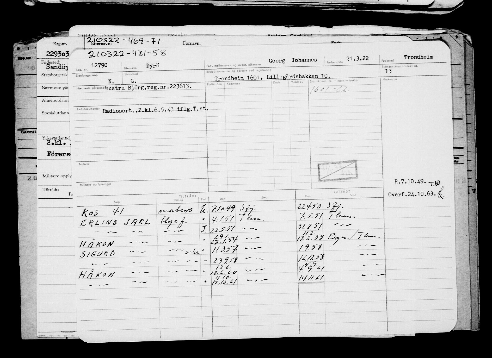 Direktoratet for sjømenn, AV/RA-S-3545/G/Gb/L0204: Hovedkort, 1922, p. 287