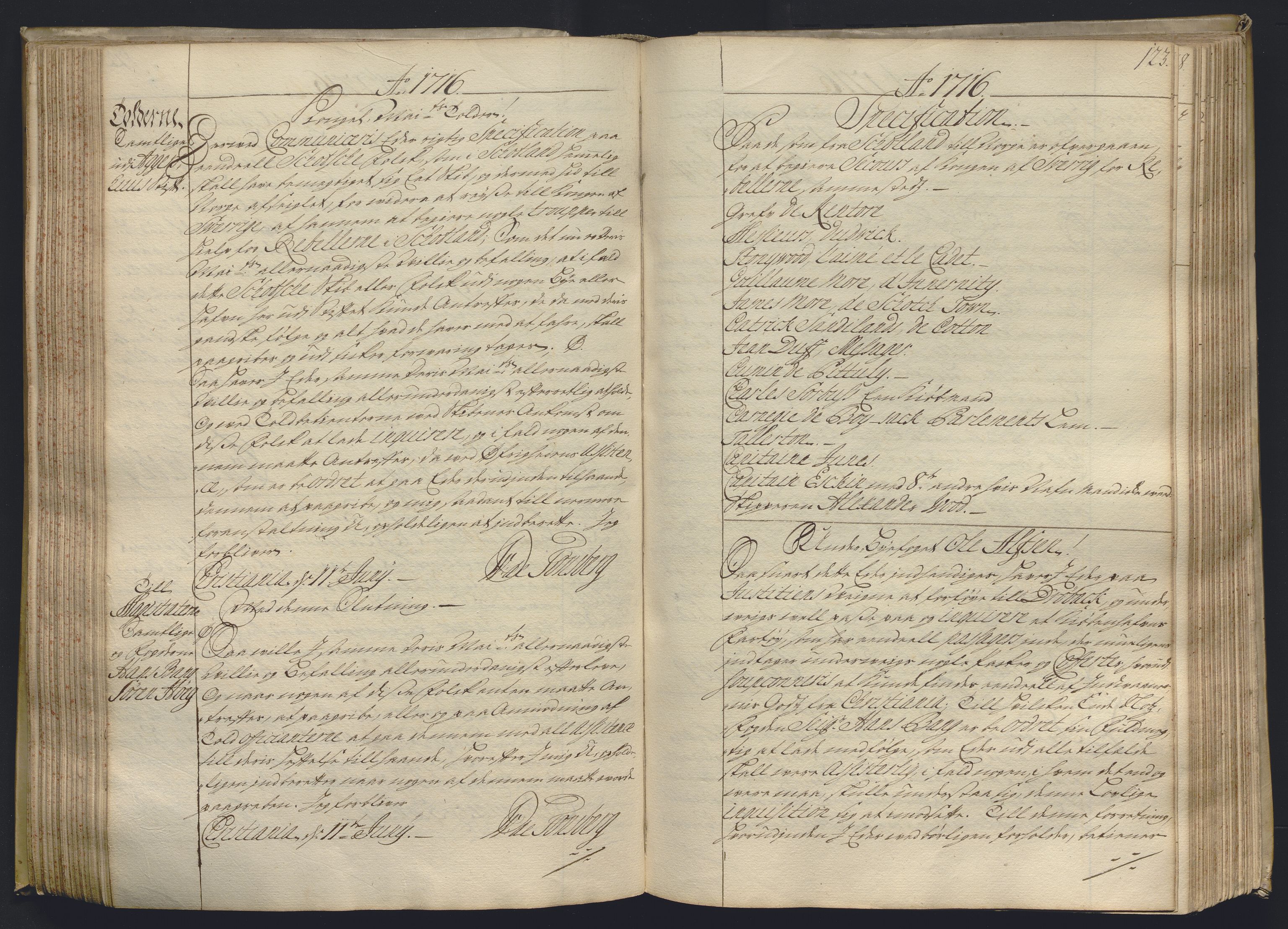 Kristiania stiftamt, AV/SAO-A-10386/B/Ba/L0004: Kopibok, 1715-1717, p. 122b-123a