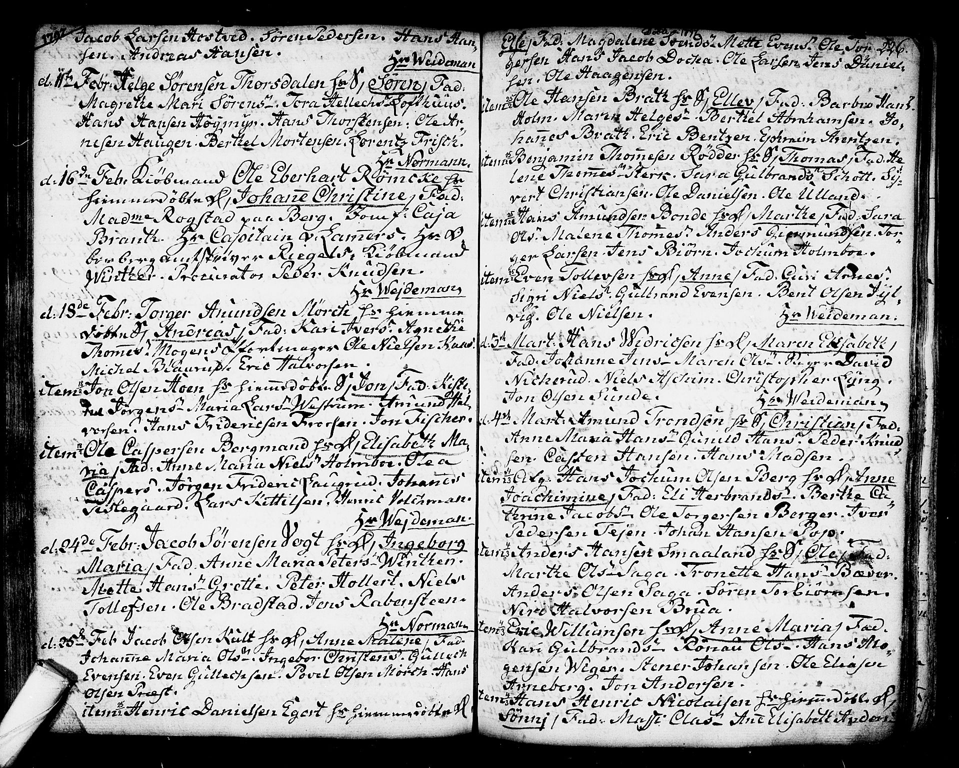 Kongsberg kirkebøker, SAKO/A-22/F/Fa/L0006: Parish register (official) no. I 6, 1783-1797, p. 226