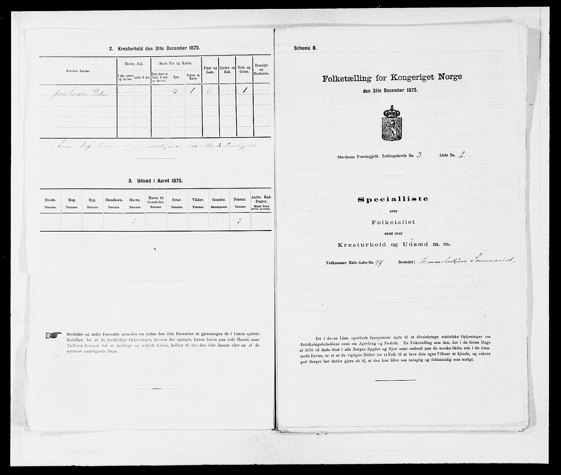 SAB, 1875 census for 1221P Stord, 1875, p. 179