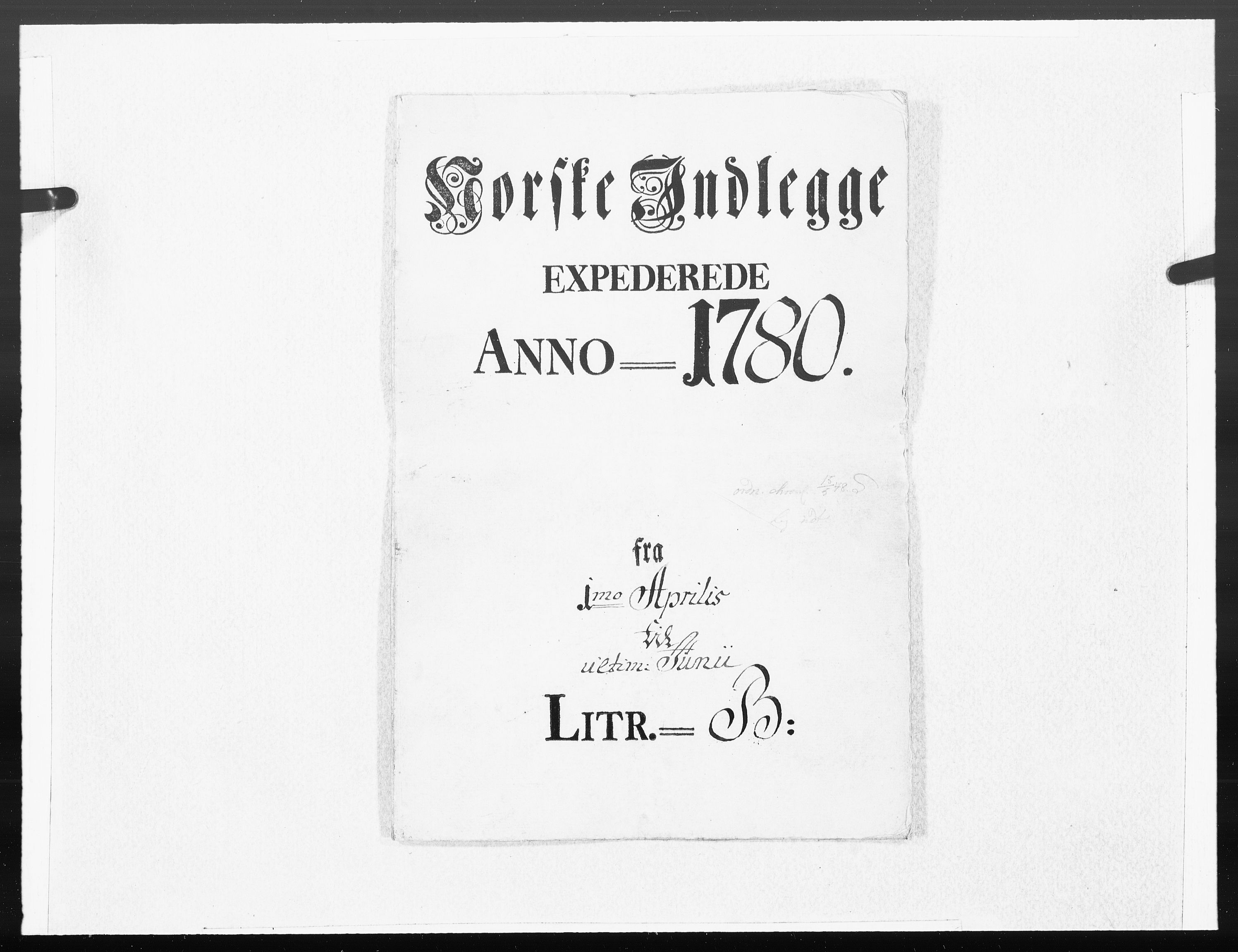 Danske Kanselli 1572-1799, AV/RA-EA-3023/F/Fc/Fcc/Fcca/L0234: Norske innlegg 1572-1799, 1780, p. 273