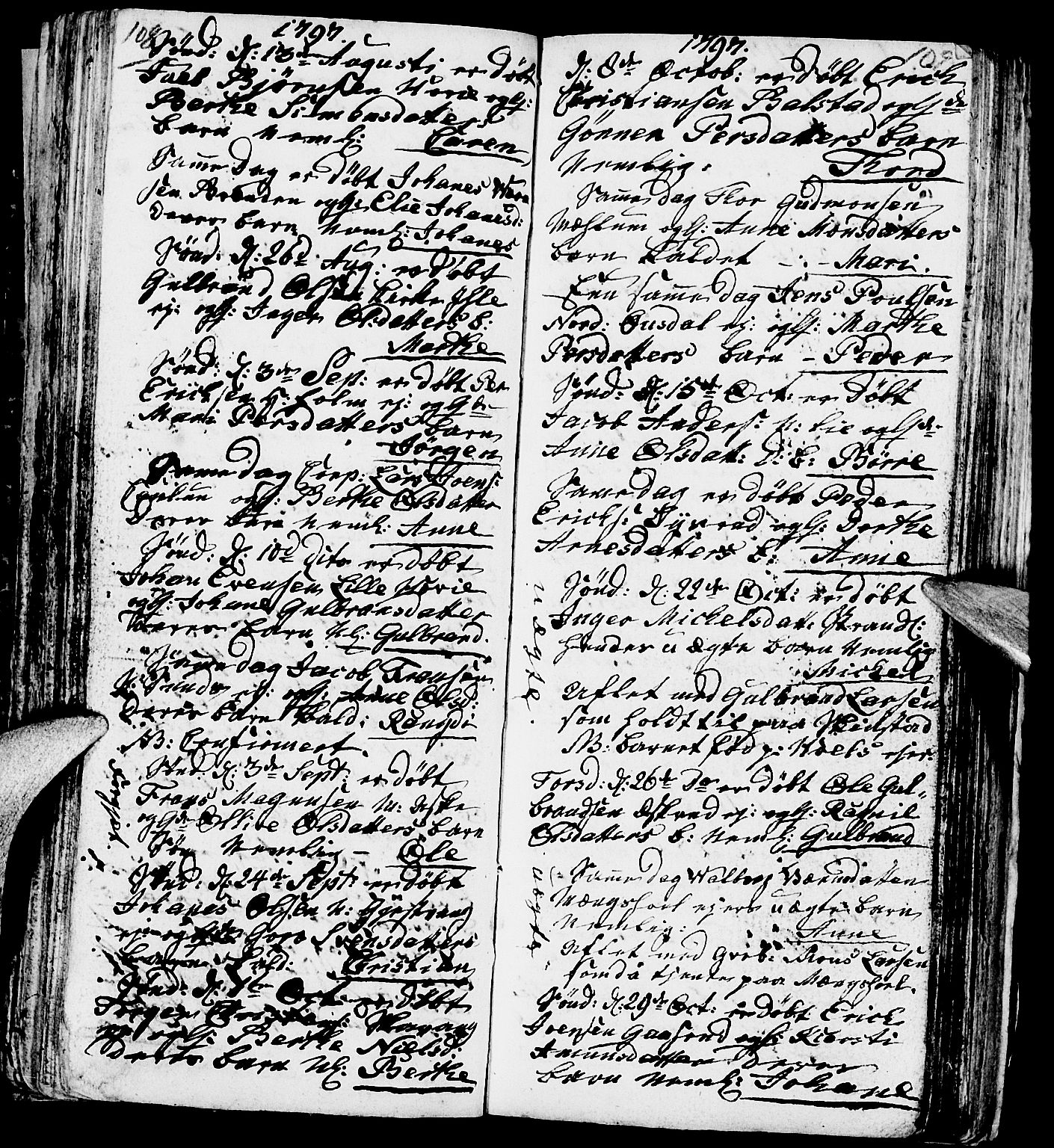 Nes prestekontor, Hedmark, AV/SAH-PREST-020/L/La/L0002: Parish register (copy) no. 2, 1785-1813, p. 108-109