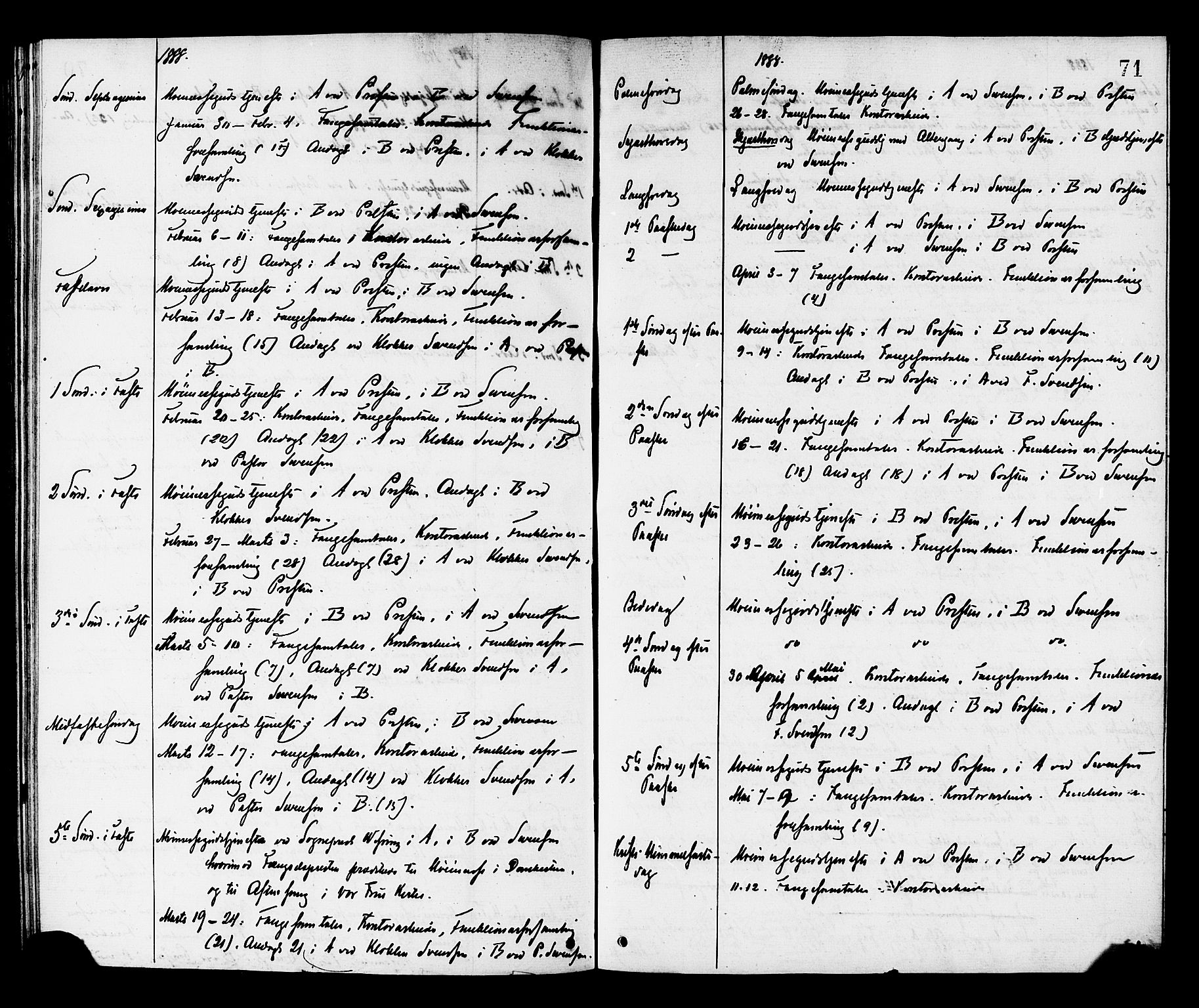 Ministerialprotokoller, klokkerbøker og fødselsregistre - Sør-Trøndelag, SAT/A-1456/624/L0482: Parish register (official) no. 624A03, 1870-1918, p. 71