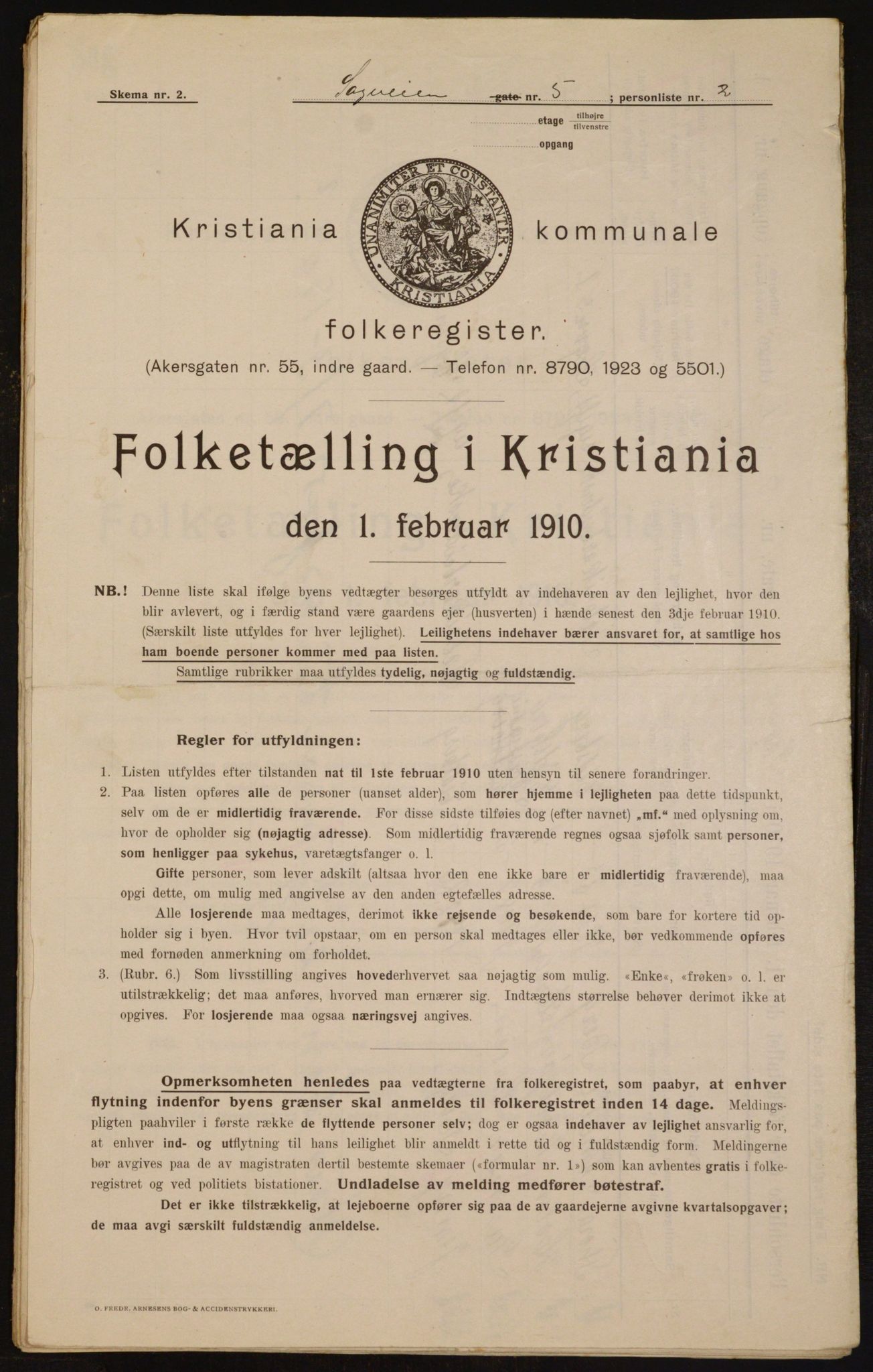 OBA, Municipal Census 1910 for Kristiania, 1910, p. 82732