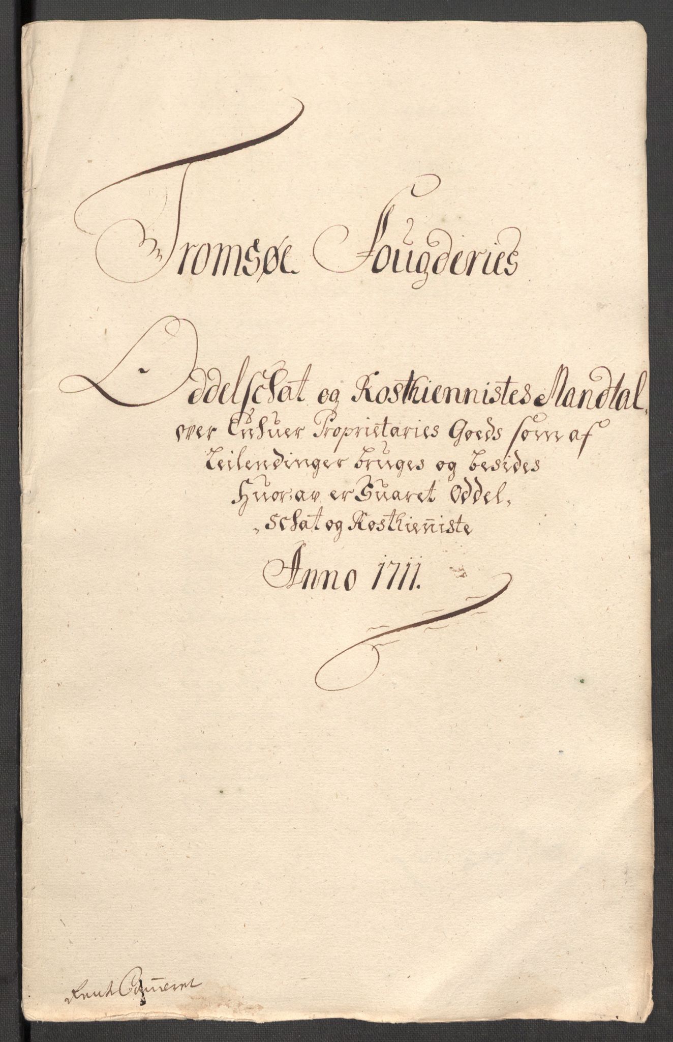 Rentekammeret inntil 1814, Reviderte regnskaper, Fogderegnskap, AV/RA-EA-4092/R68/L4758: Fogderegnskap Senja og Troms, 1711-1712, p. 54