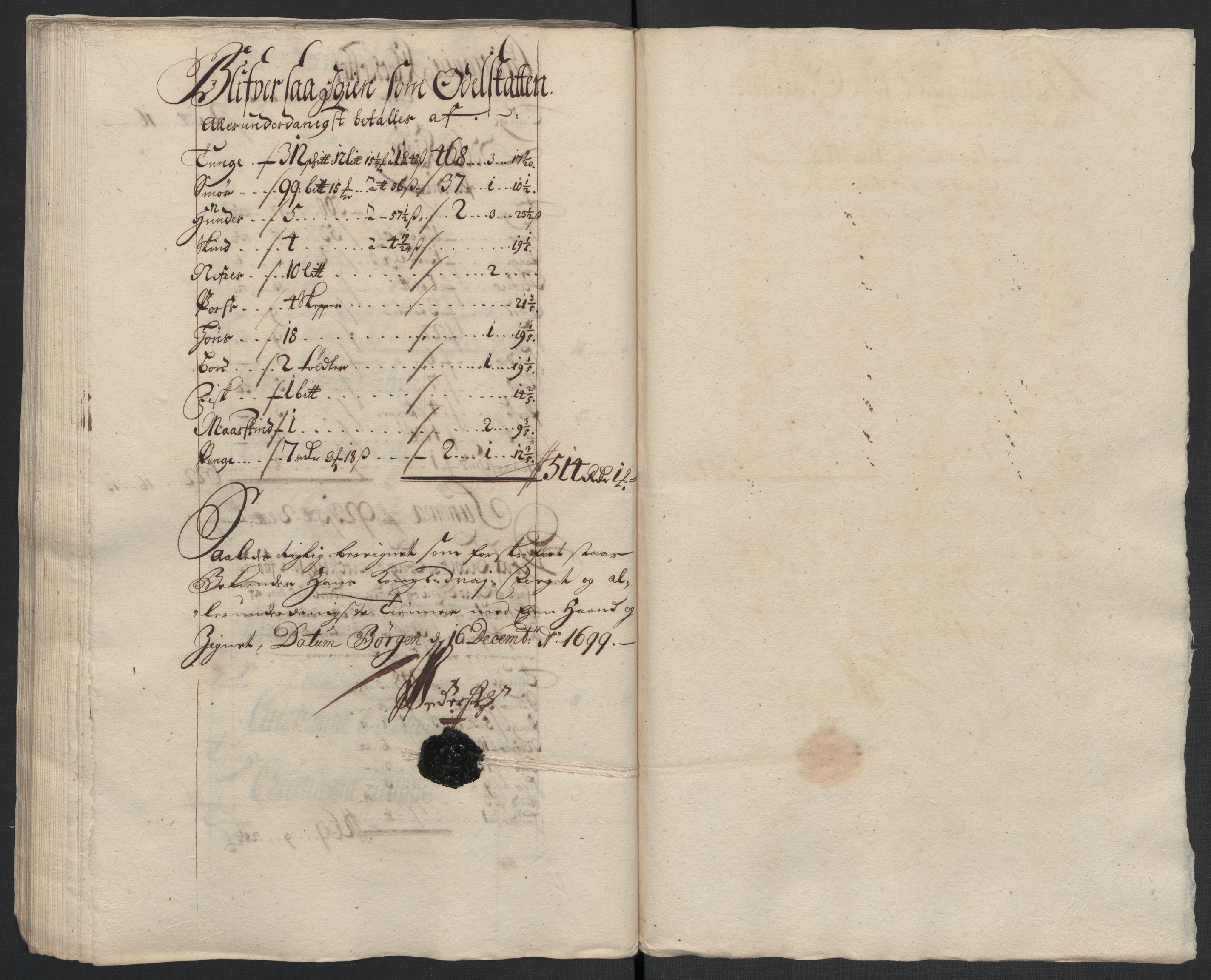 Rentekammeret inntil 1814, Reviderte regnskaper, Fogderegnskap, AV/RA-EA-4092/R11/L0582: Fogderegnskap Nedre Romerike, 1699, p. 159