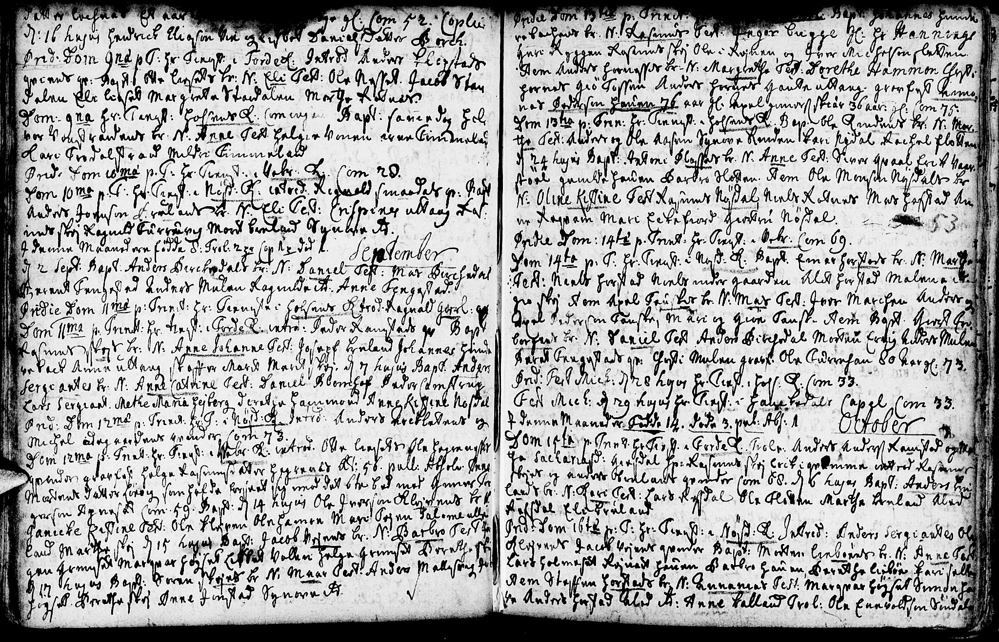 Førde sokneprestembete, SAB/A-79901/H/Haa/Haaa/L0002: Parish register (official) no. A 2, 1728-1748, p. 53