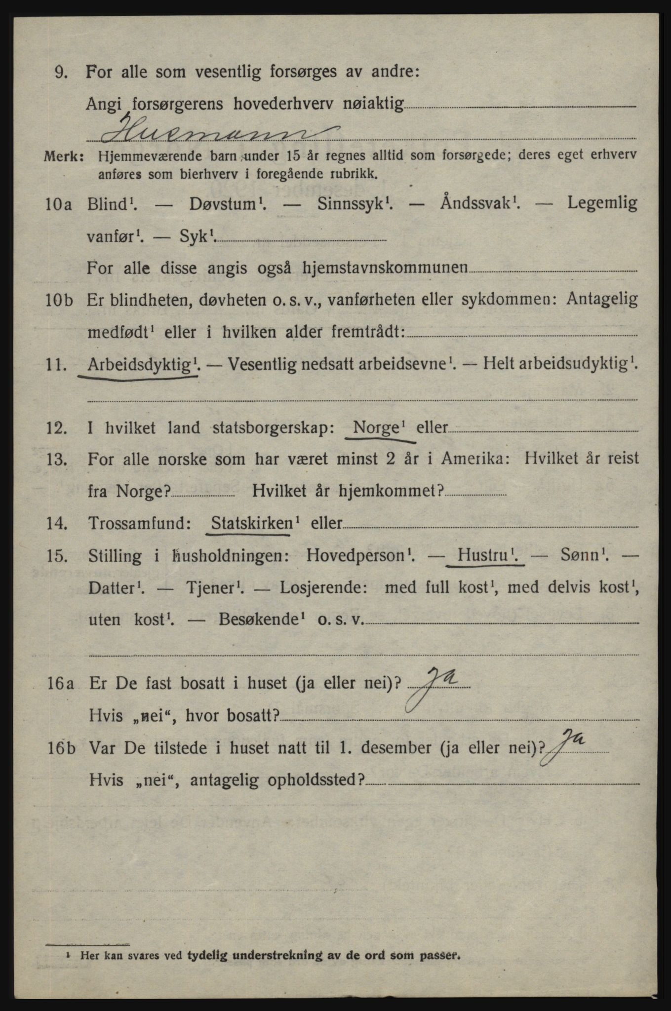 SAO, 1920 census for Skjeberg, 1920, p. 6586