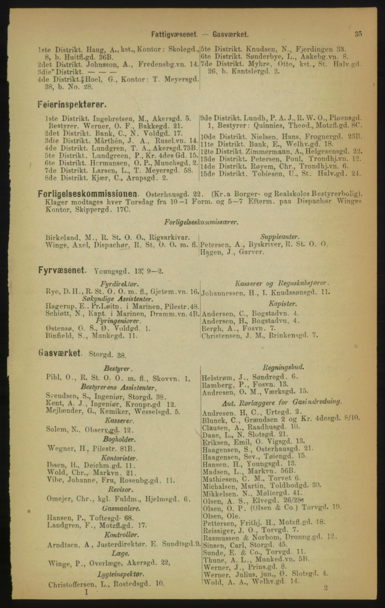 Kristiania/Oslo adressebok, PUBL/-, 1891, p. 35