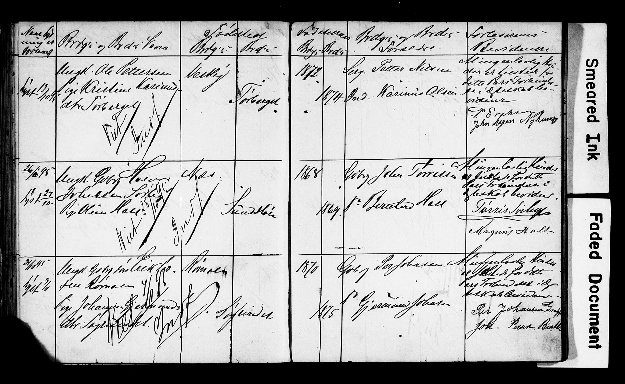 Trysil prestekontor, AV/SAH-PREST-046/I/Ie: Banns register no. 1, 1882-1899