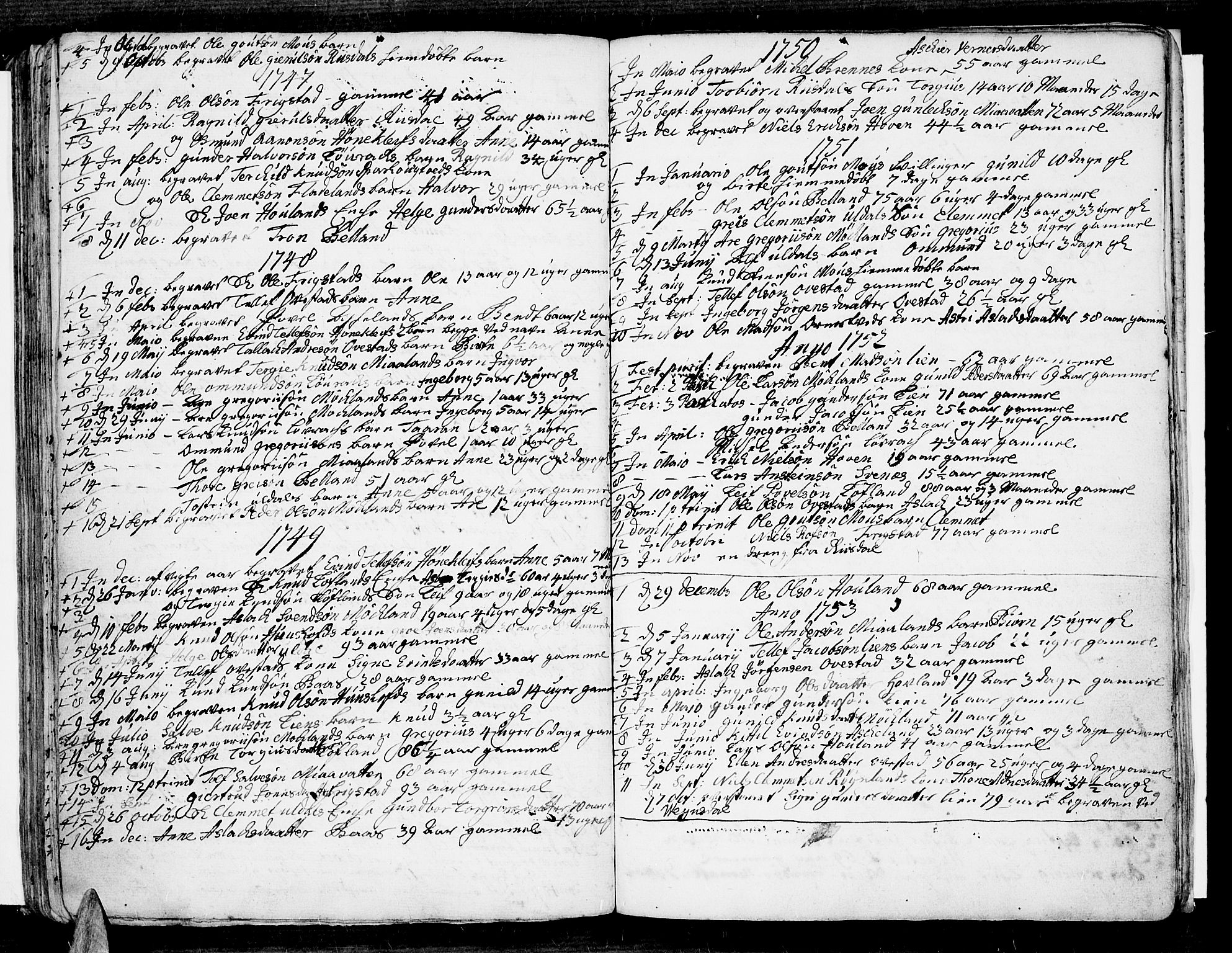 Åmli sokneprestkontor, AV/SAK-1111-0050/F/Fa/Fac/L0002: Parish register (official) no. A 2 /2, 1743-1775