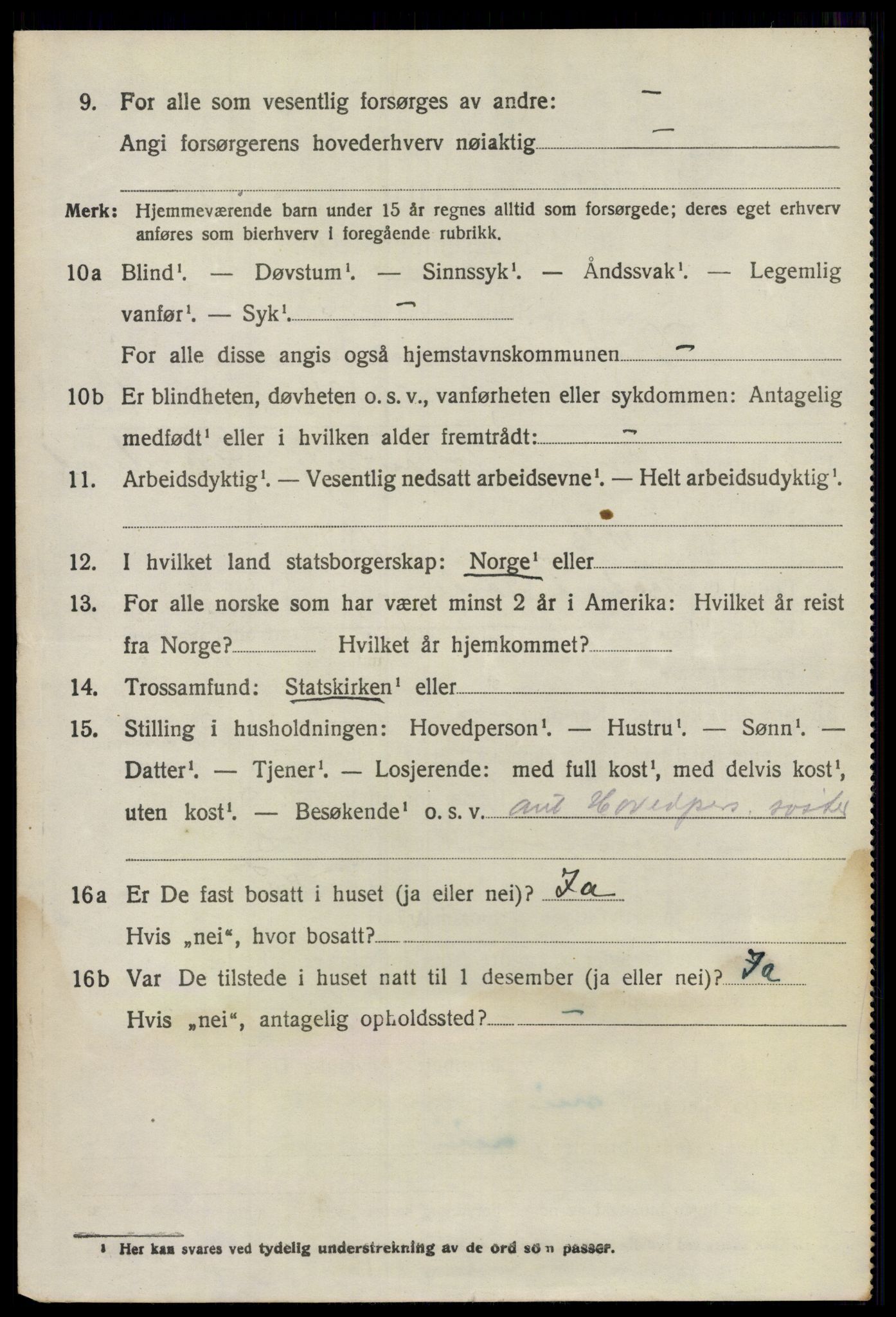 SAO, 1920 census for Vestby, 1920, p. 4466