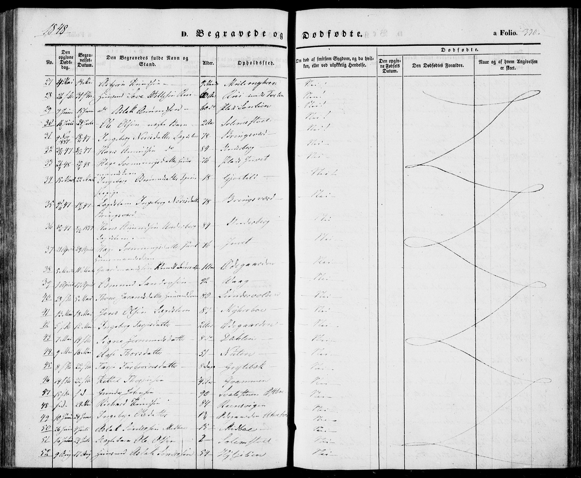 Vinje kirkebøker, SAKO/A-312/F/Fa/L0004: Parish register (official) no. I 4, 1843-1869, p. 330