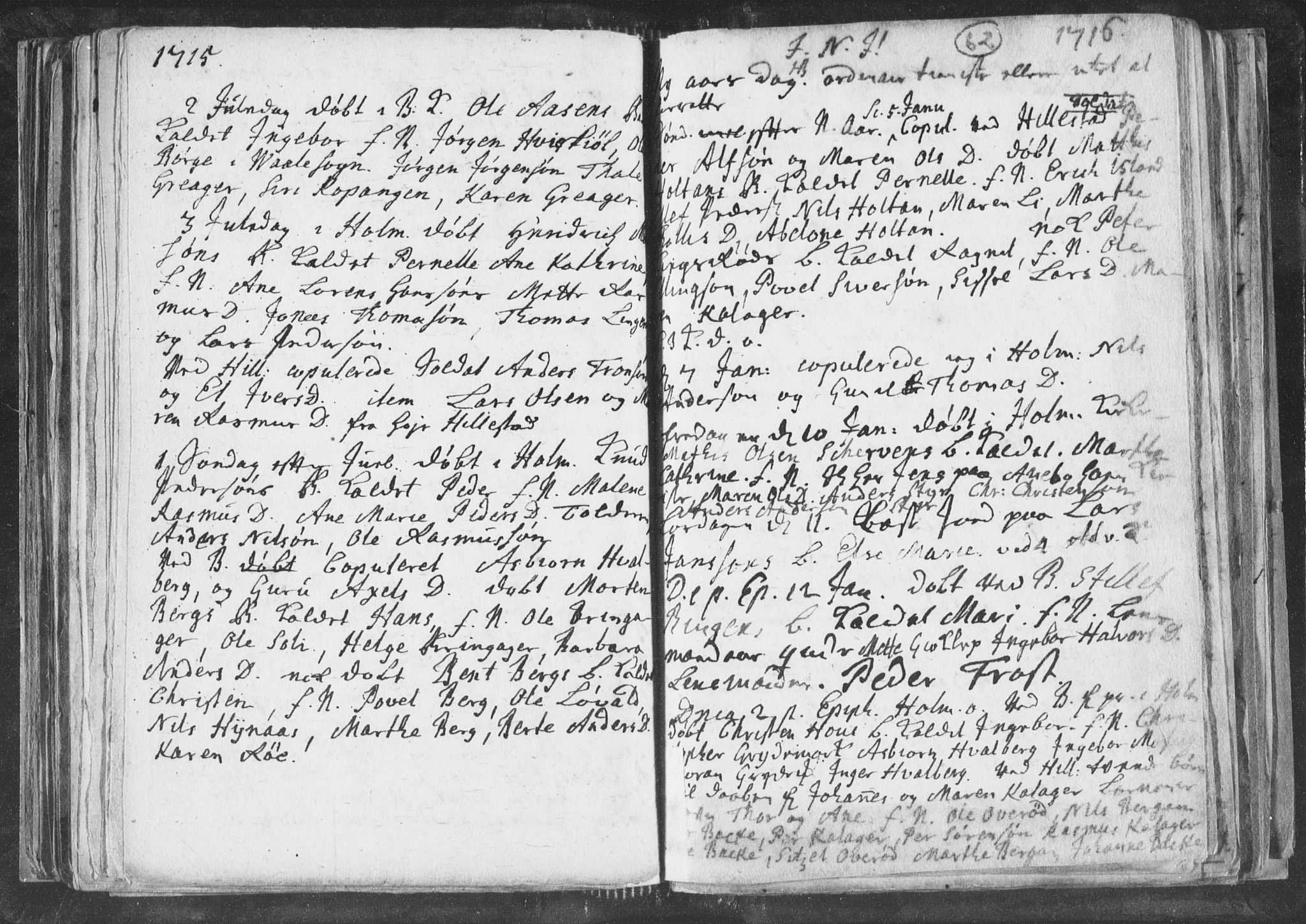 Botne kirkebøker, AV/SAKO-A-340/F/Fa/L0001b: Parish register (official) no. I 1B, 1707-1722, p. 62