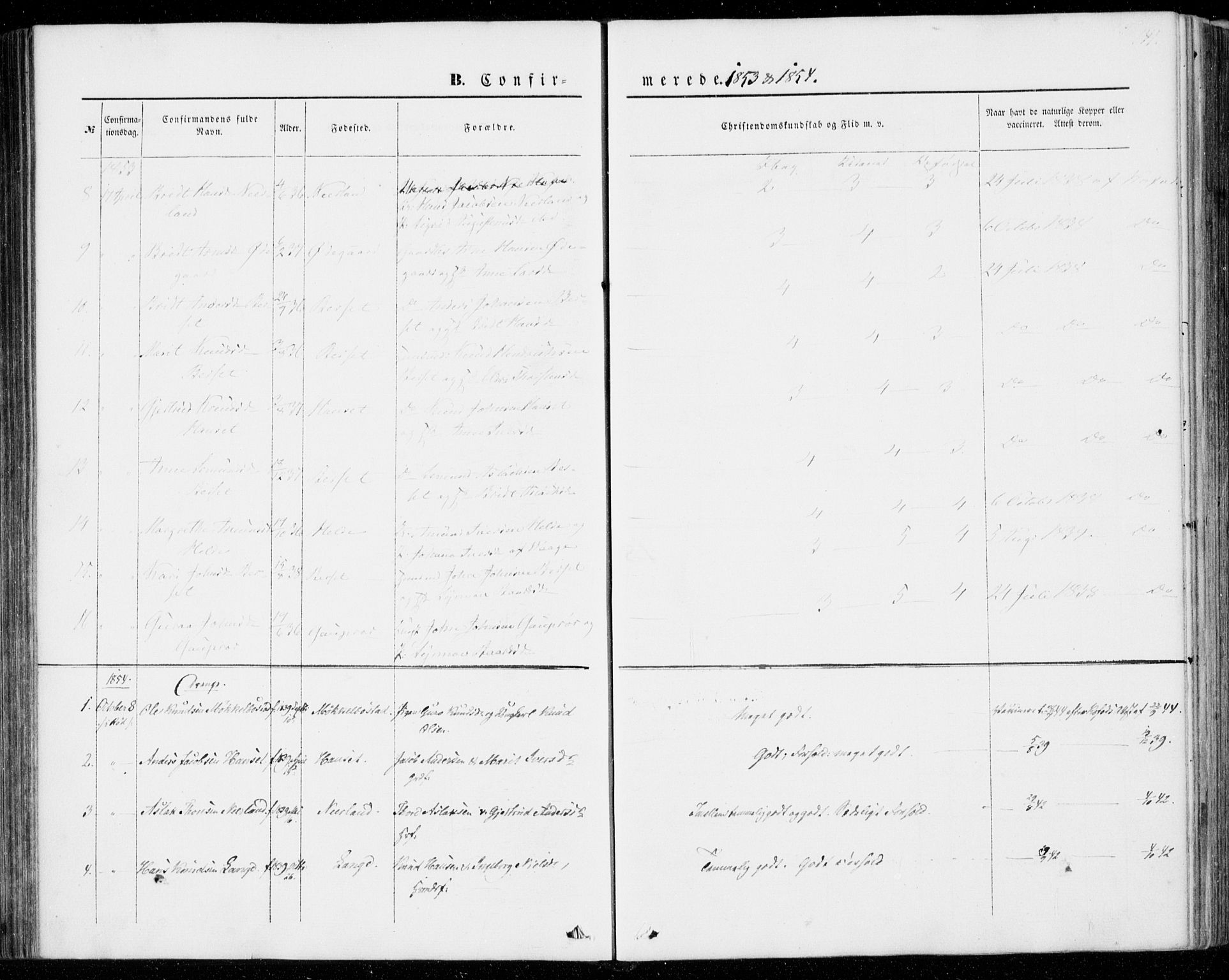 Ministerialprotokoller, klokkerbøker og fødselsregistre - Møre og Romsdal, SAT/A-1454/554/L0643: Parish register (official) no. 554A01, 1846-1879, p. 141