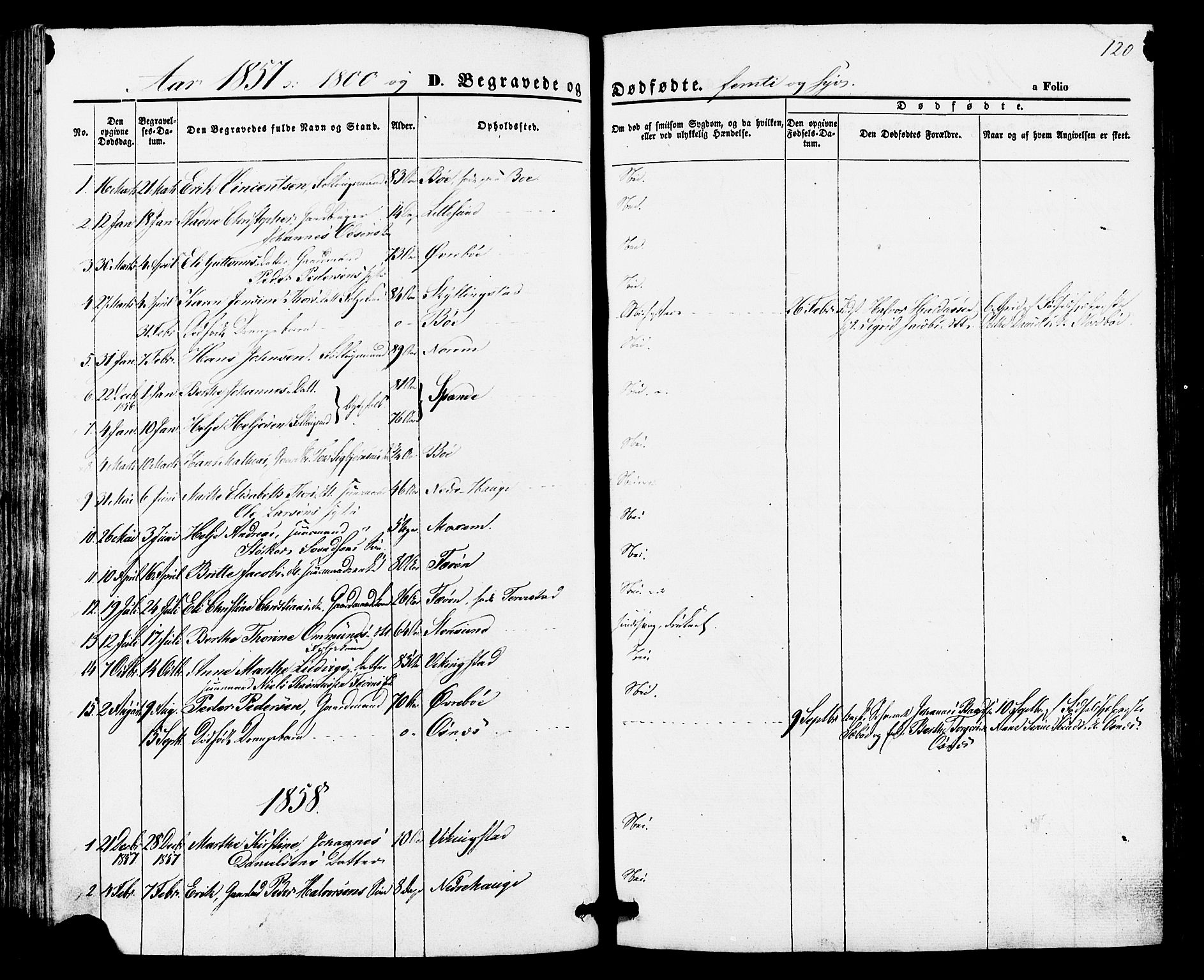 Torvastad sokneprestkontor, SAST/A -101857/H/Ha/Haa/L0010: Parish register (official) no. A 10, 1857-1878, p. 120