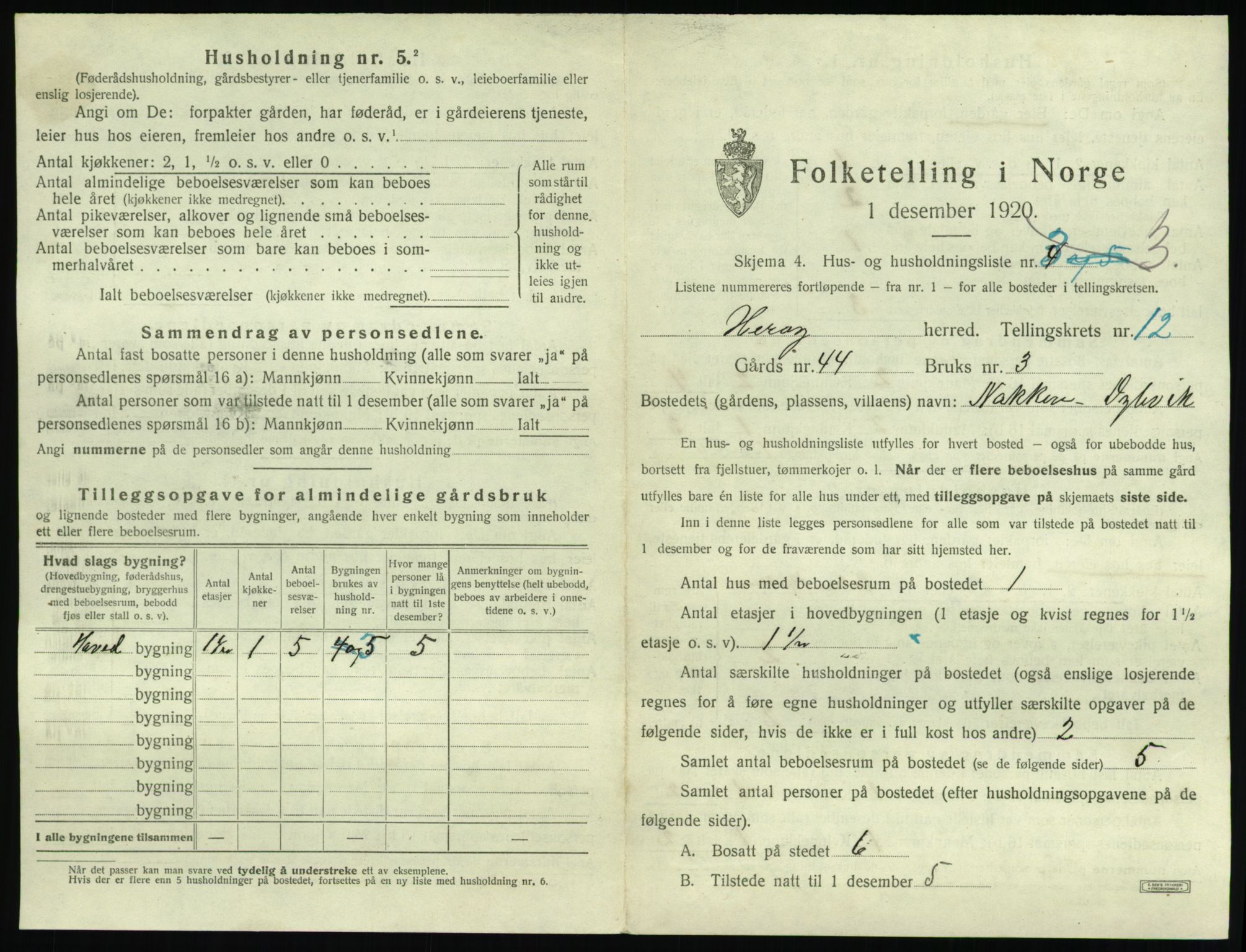 SAT, 1920 census for Herøy (MR), 1920, p. 919