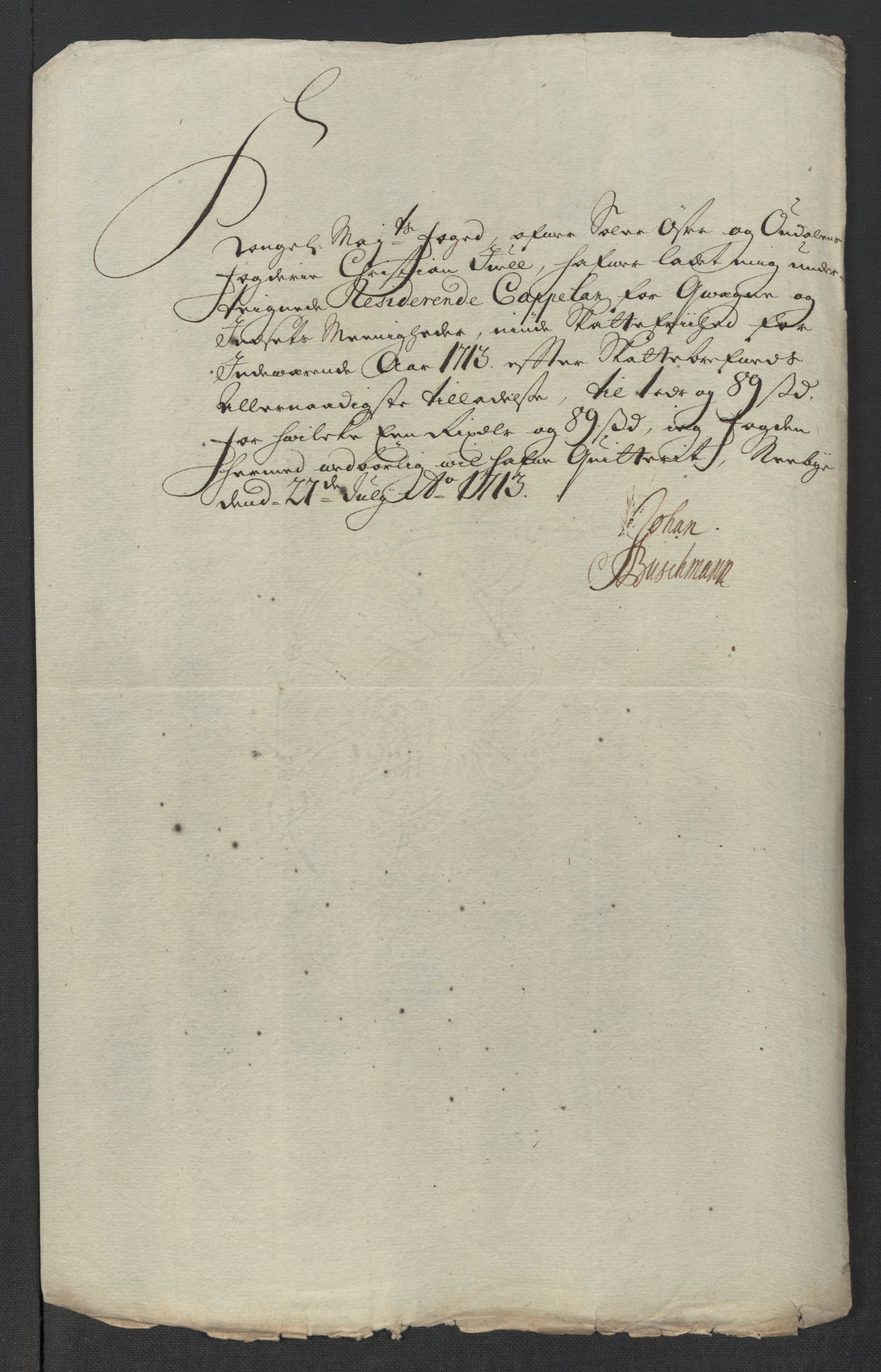 Rentekammeret inntil 1814, Reviderte regnskaper, Fogderegnskap, RA/EA-4092/R13/L0850: Fogderegnskap Solør, Odal og Østerdal, 1713, p. 395