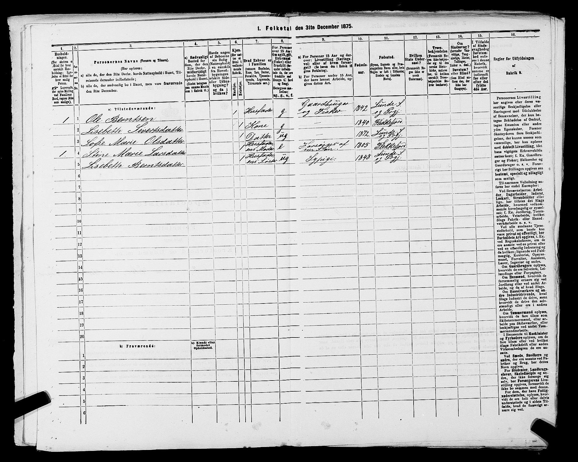 SAST, 1875 census for 1112P Lund, 1875, p. 53