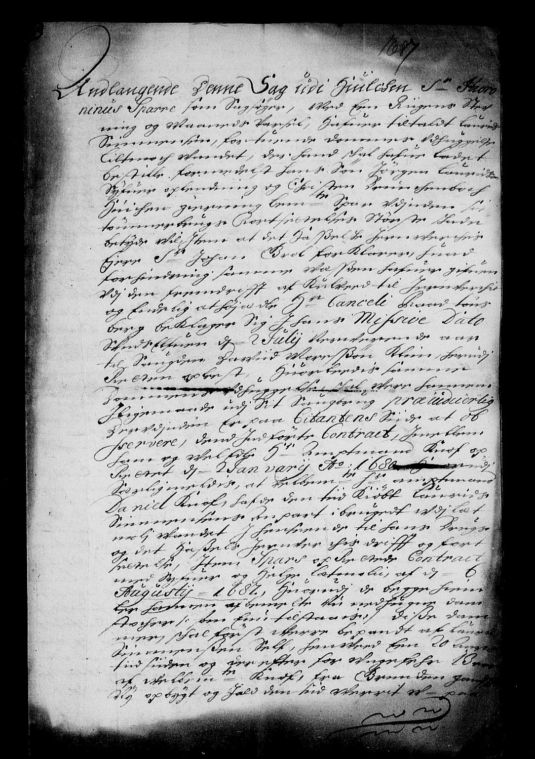 Stattholderembetet 1572-1771, RA/EA-2870/Af/L0002: Avskrifter av vedlegg til originale supplikker, nummerert i samsvar med supplikkbøkene, 1687-1689, p. 15