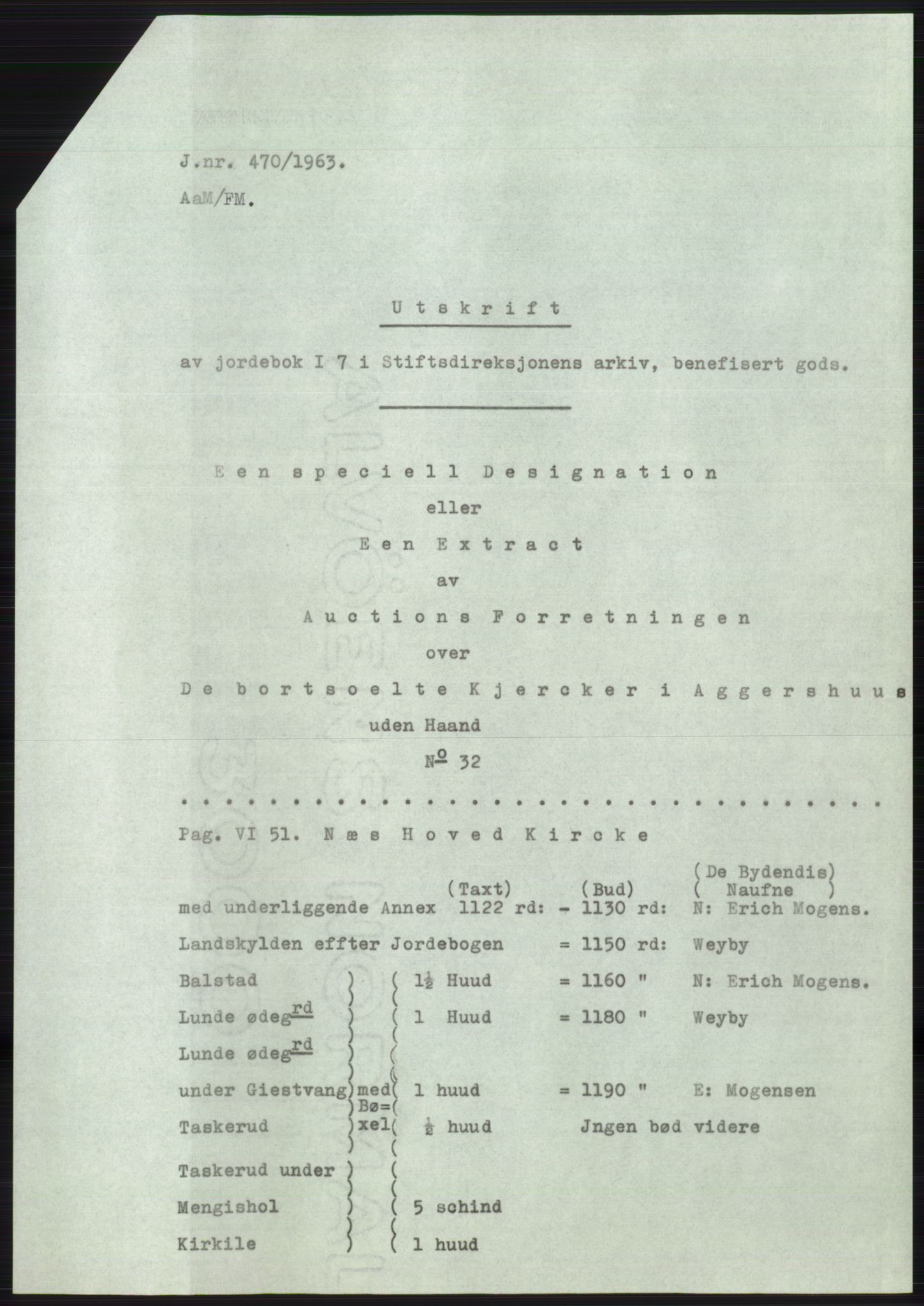 Statsarkivet i Oslo, SAO/A-10621/Z/Zd/L0017: Avskrifter, j.nr 9-1250/1963, 1963, p. 151