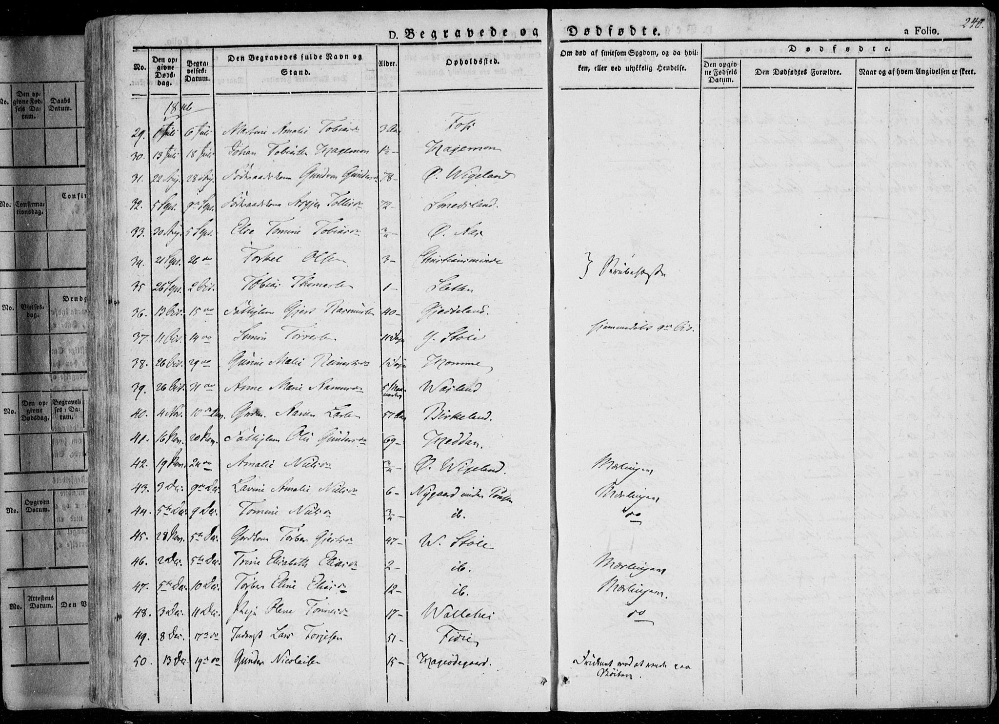 Sør-Audnedal sokneprestkontor, AV/SAK-1111-0039/F/Fa/Fab/L0006: Parish register (official) no. A 6, 1829-1855, p. 240