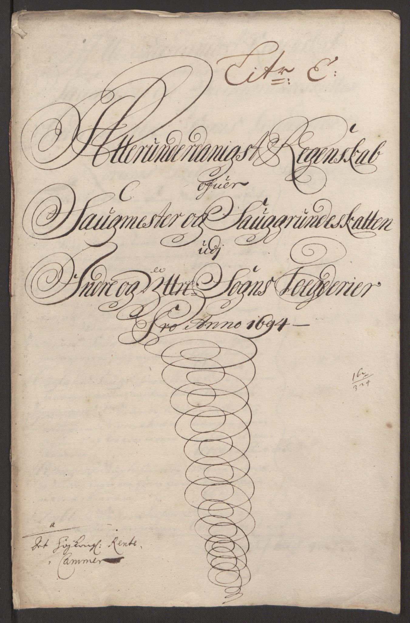 Rentekammeret inntil 1814, Reviderte regnskaper, Fogderegnskap, RA/EA-4092/R52/L3307: Fogderegnskap Sogn, 1693-1694, p. 422
