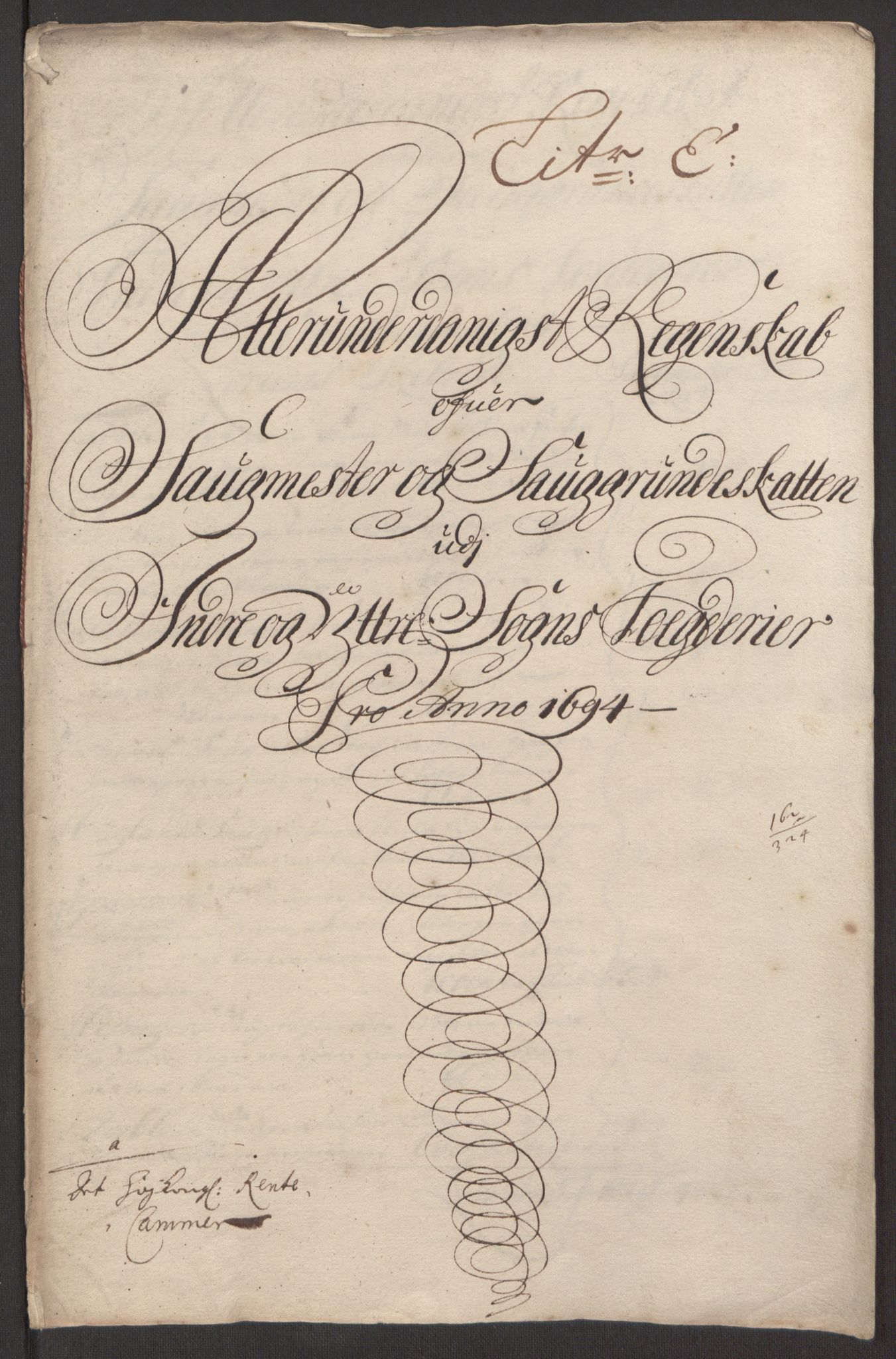 Rentekammeret inntil 1814, Reviderte regnskaper, Fogderegnskap, AV/RA-EA-4092/R52/L3307: Fogderegnskap Sogn, 1693-1694, p. 422