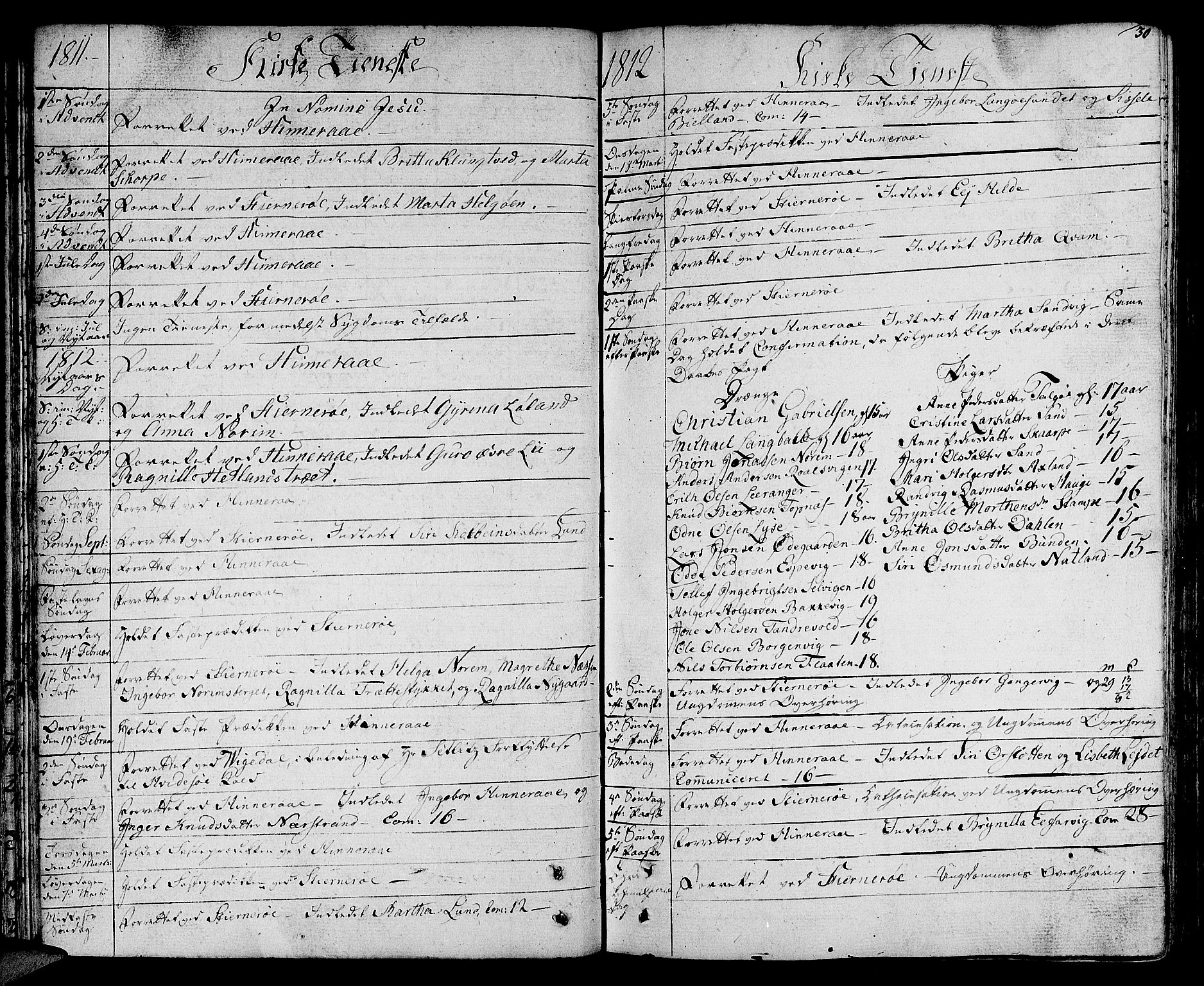 Nedstrand sokneprestkontor, SAST/A-101841/01/IV: Parish register (official) no. A 5, 1795-1816, p. 30