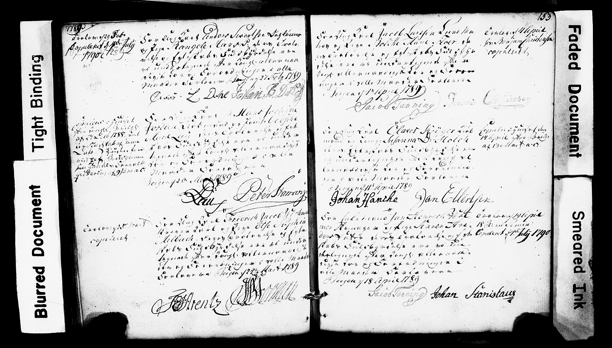 Domkirken sokneprestembete, AV/SAB-A-74801: Best man's statements no. II.5.1, 1767-1792, p. 153