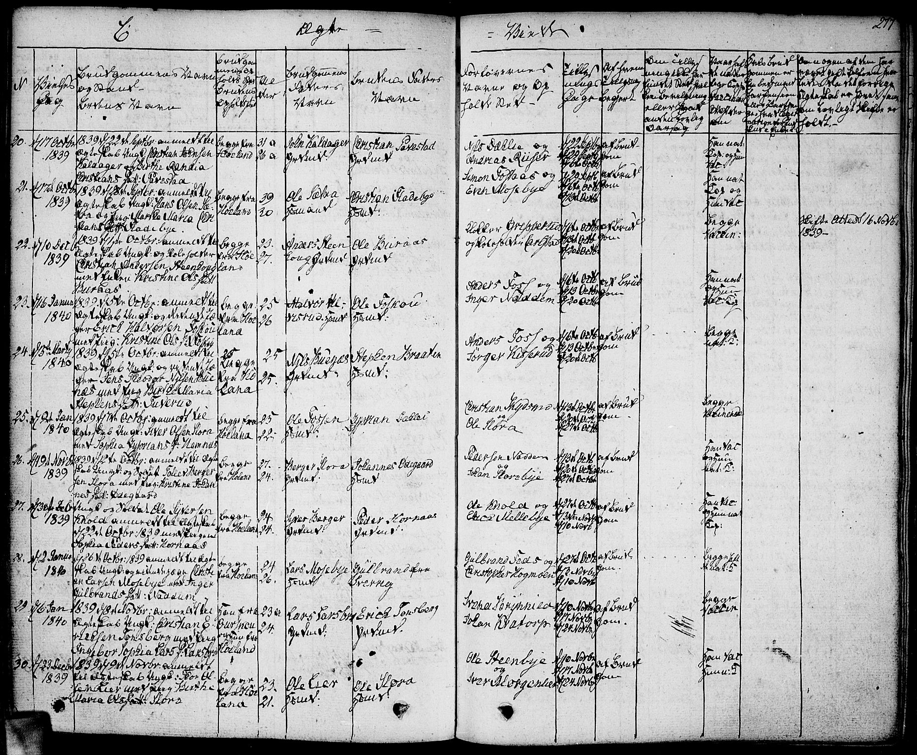 Høland prestekontor Kirkebøker, SAO/A-10346a/F/Fa/L0008: Parish register (official) no. I 8, 1827-1845, p. 277