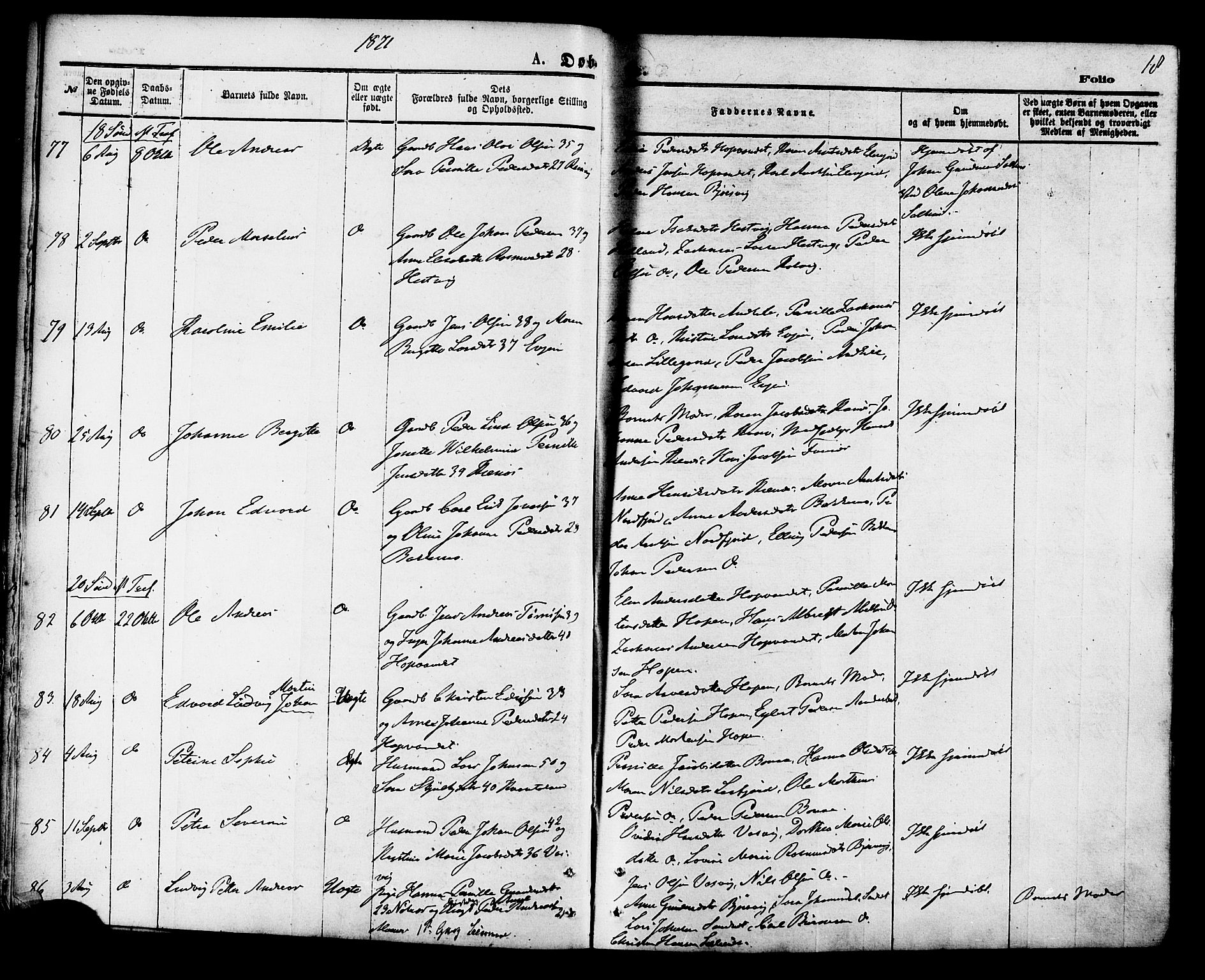 Ministerialprotokoller, klokkerbøker og fødselsregistre - Nordland, SAT/A-1459/853/L0771: Parish register (official) no. 853A10, 1870-1881, p. 18