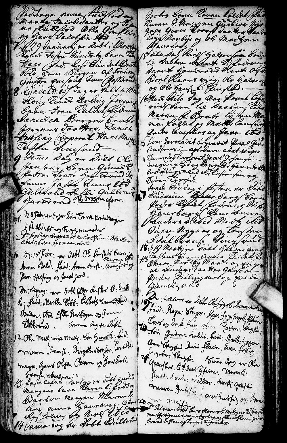 Aurskog prestekontor Kirkebøker, SAO/A-10304a/F/Fa/L0001: Parish register (official) no. I 1, 1707-1735, p. 178-179