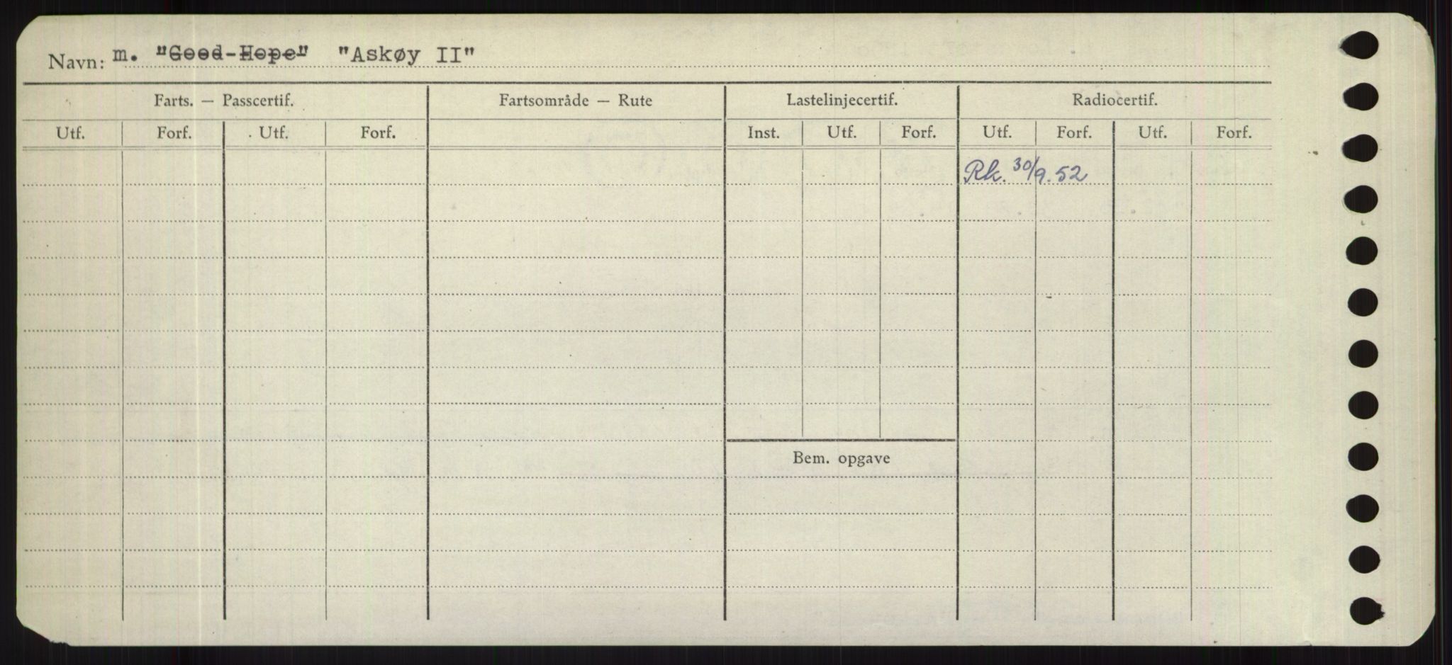 Sjøfartsdirektoratet med forløpere, Skipsmålingen, RA/S-1627/H/Hd/L0002: Fartøy, Apa-Axe, p. 286