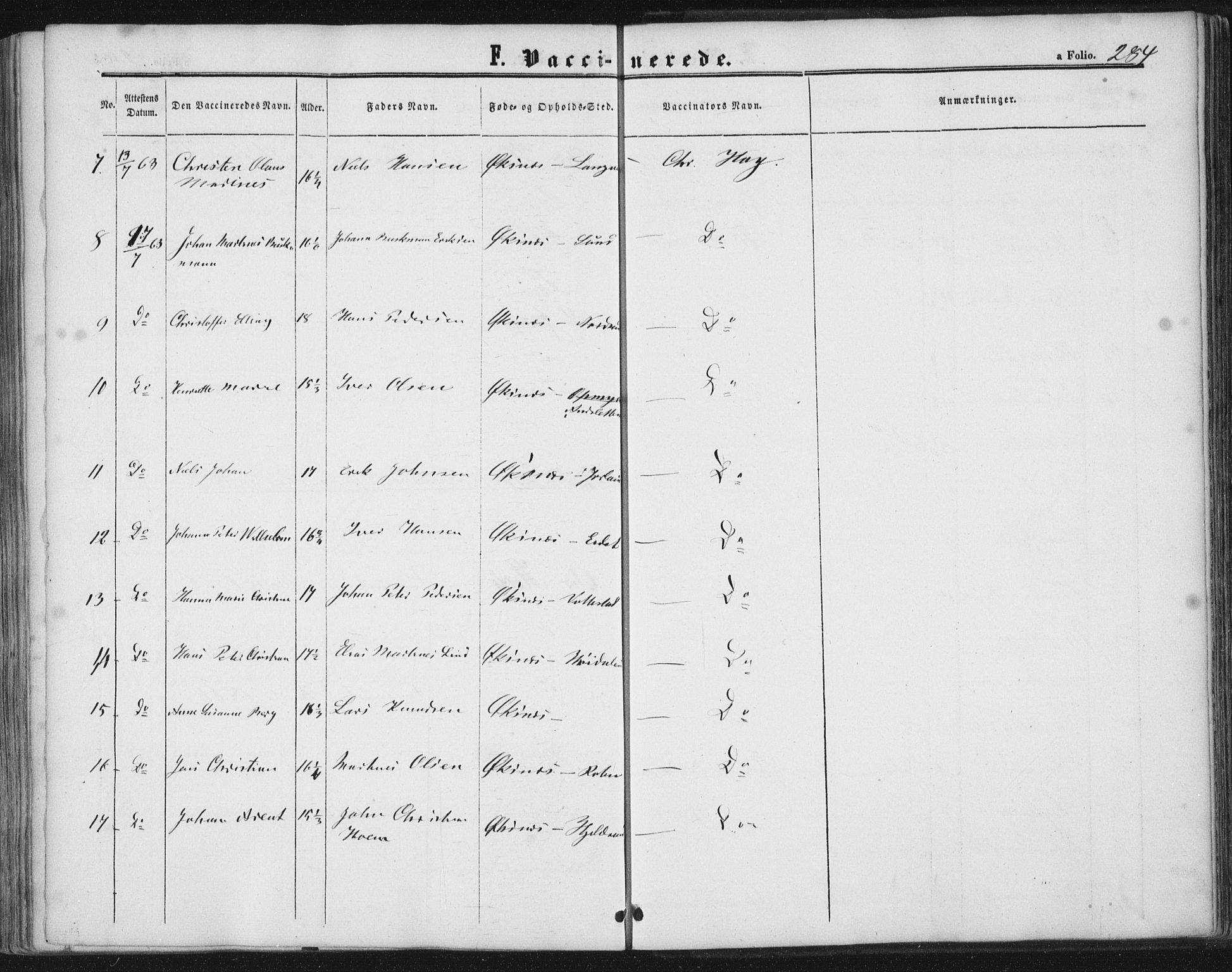 Ministerialprotokoller, klokkerbøker og fødselsregistre - Nordland, AV/SAT-A-1459/893/L1333: Parish register (official) no. 893A06, 1858-1866, p. 284