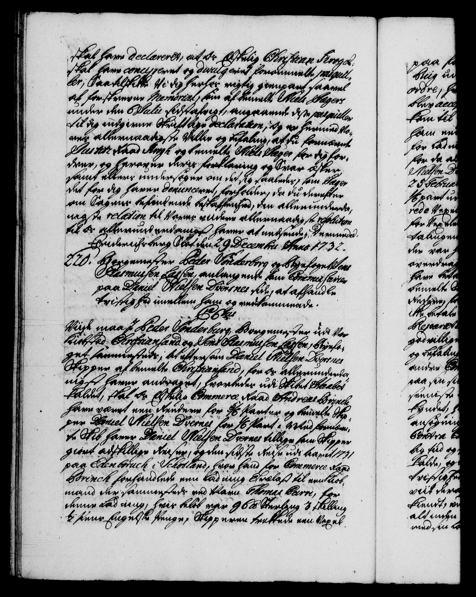 Danske Kanselli 1572-1799, RA/EA-3023/F/Fc/Fca/Fcab/L0025: Norske tegnelser, 1730-1733, p. 434b