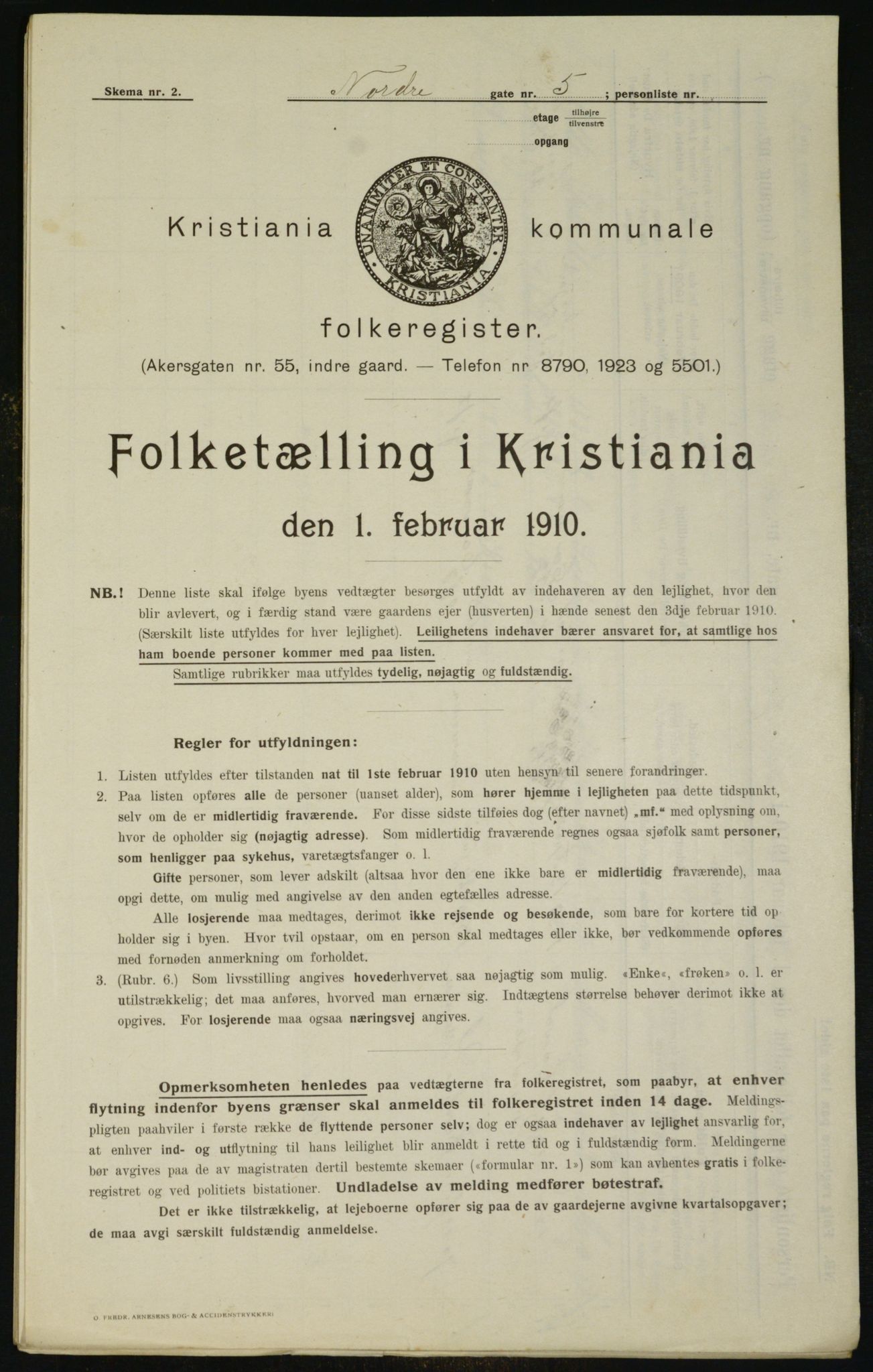 OBA, Municipal Census 1910 for Kristiania, 1910, p. 70983