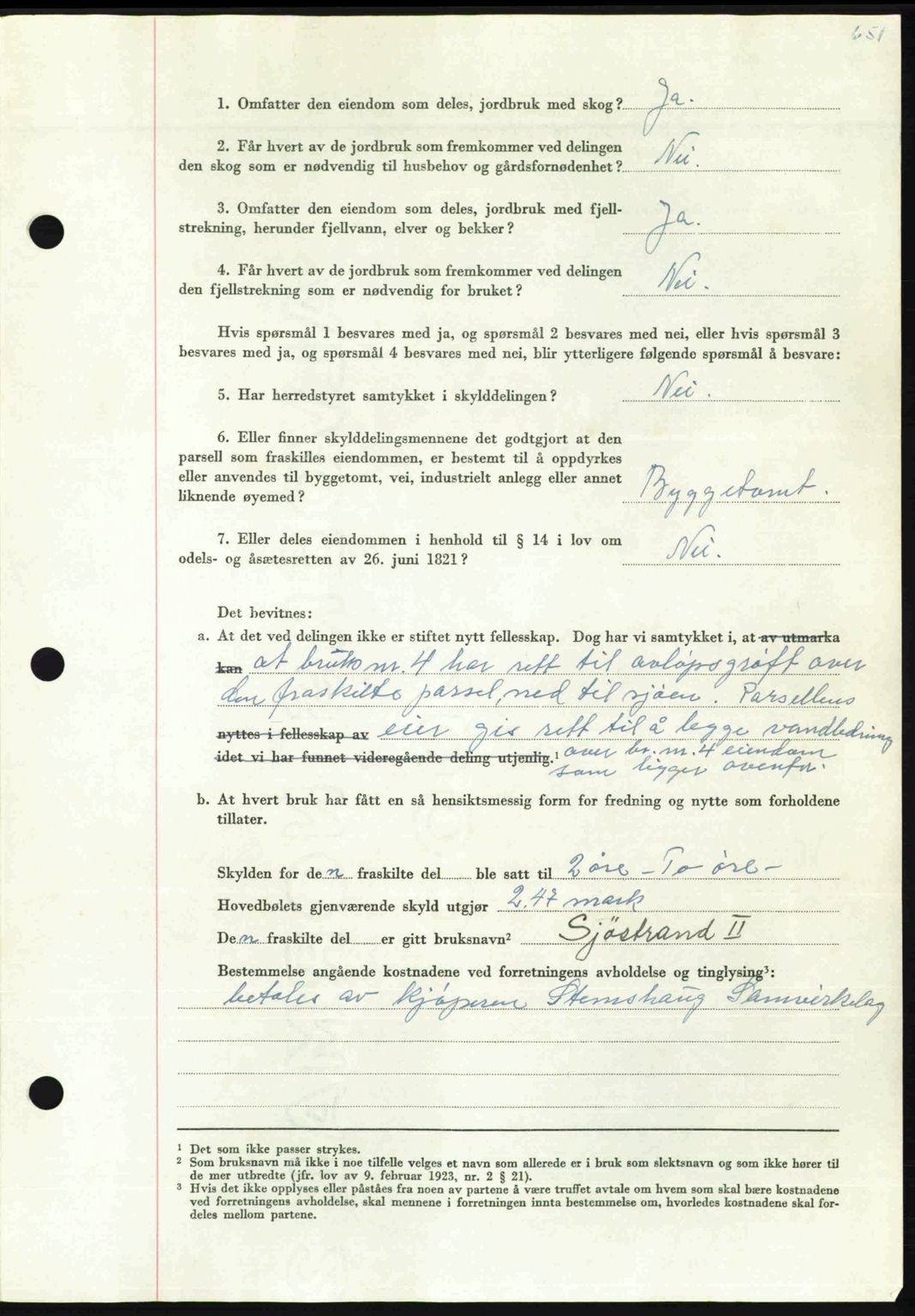 Nordmøre sorenskriveri, AV/SAT-A-4132/1/2/2Ca: Mortgage book no. A113, 1949-1950, Diary no: : 3772/1949