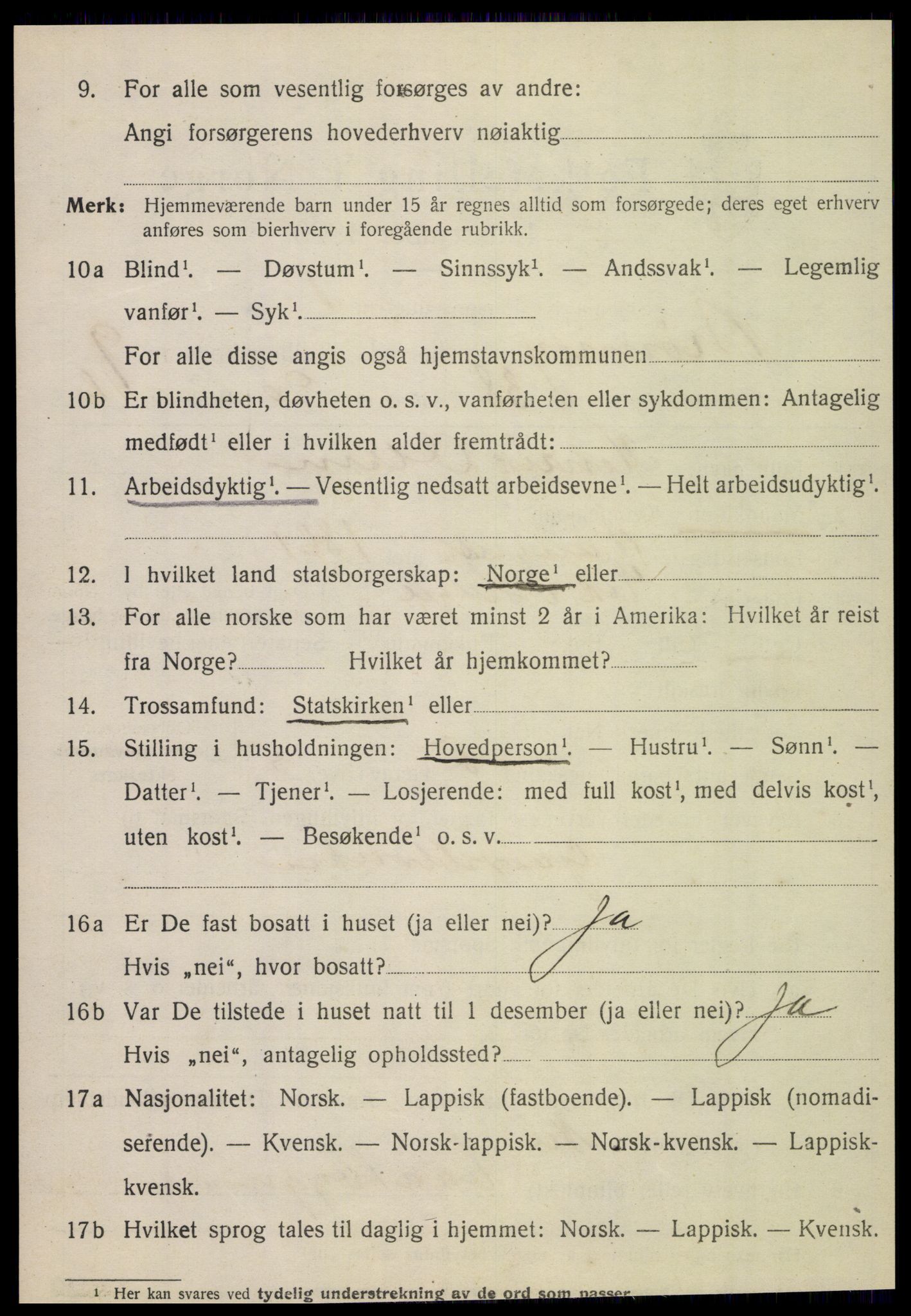 SAT, 1920 census for Brønnøy, 1920, p. 7573