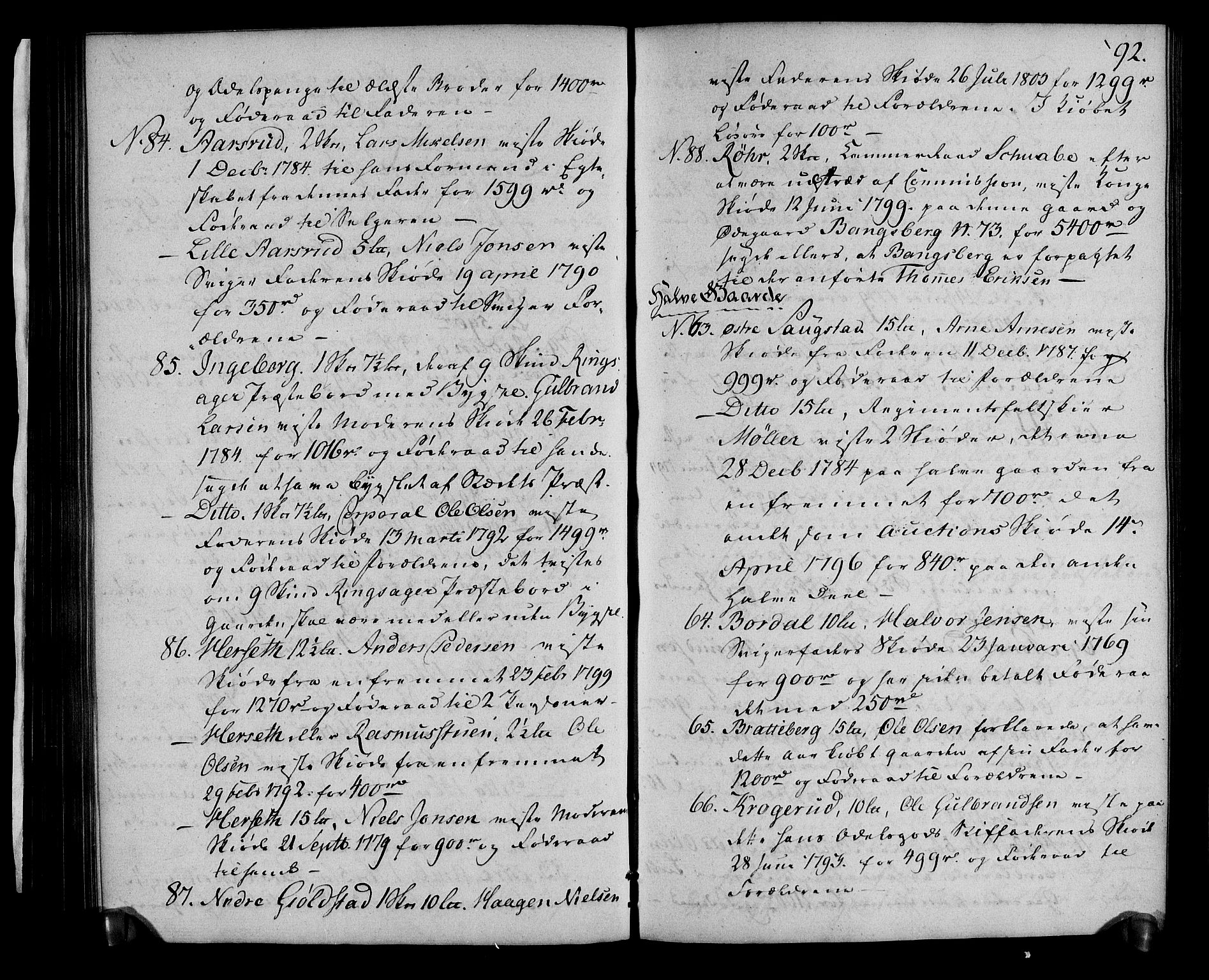 Rentekammeret inntil 1814, Realistisk ordnet avdeling, RA/EA-4070/N/Ne/Nea/L0032: Hedmark fogderi. Bilag til deliberasjonsprotokoll, 1803, p. 96