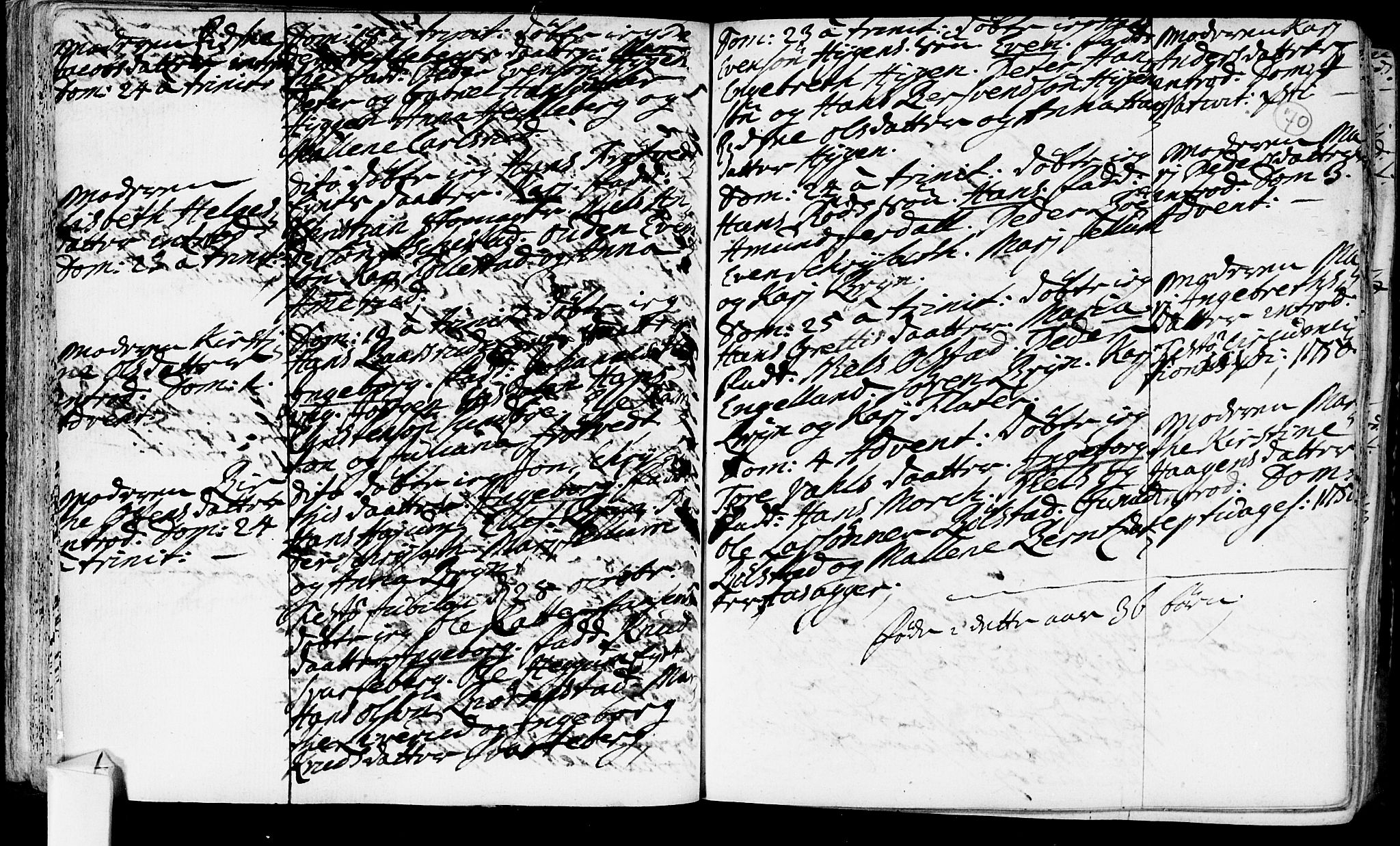 Røyken kirkebøker, AV/SAKO-A-241/F/Fa/L0002: Parish register (official) no. 2, 1731-1782, p. 70