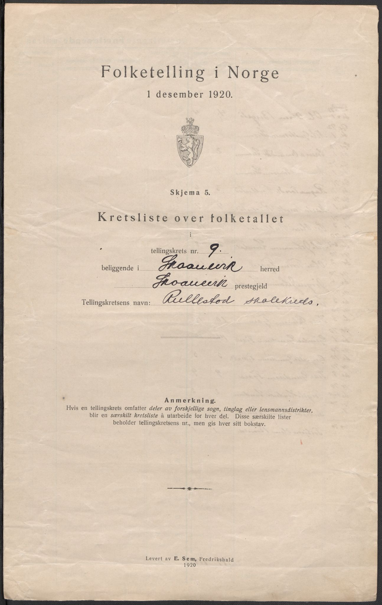 SAB, 1920 census for Skånevik, 1920, p. 34