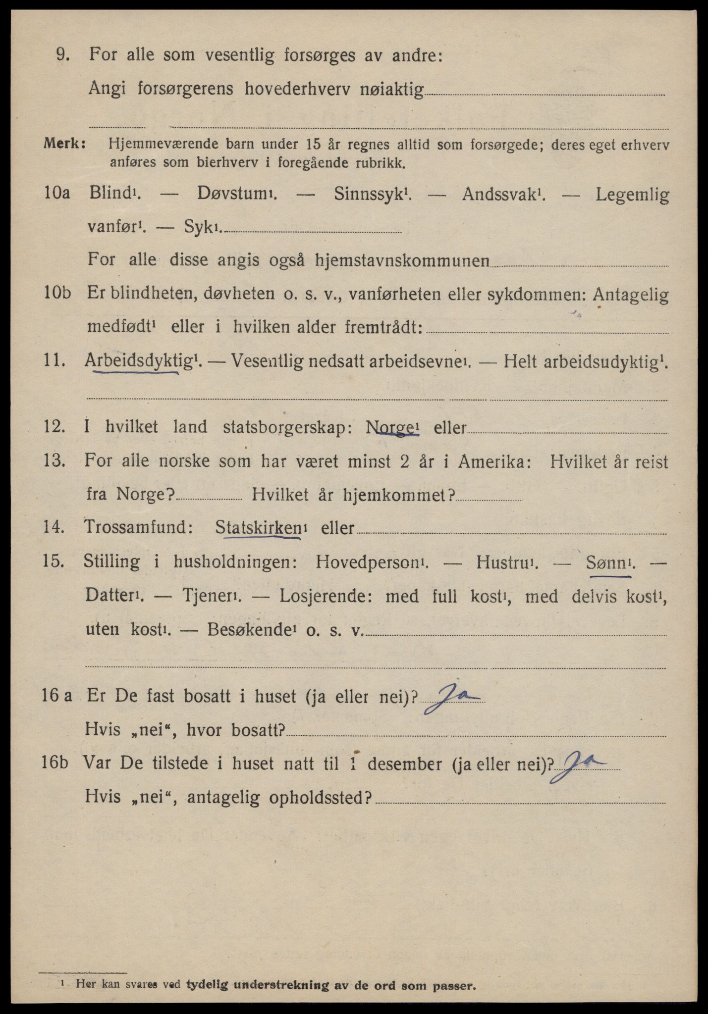 SAT, 1920 census for Fræna, 1920, p. 1116