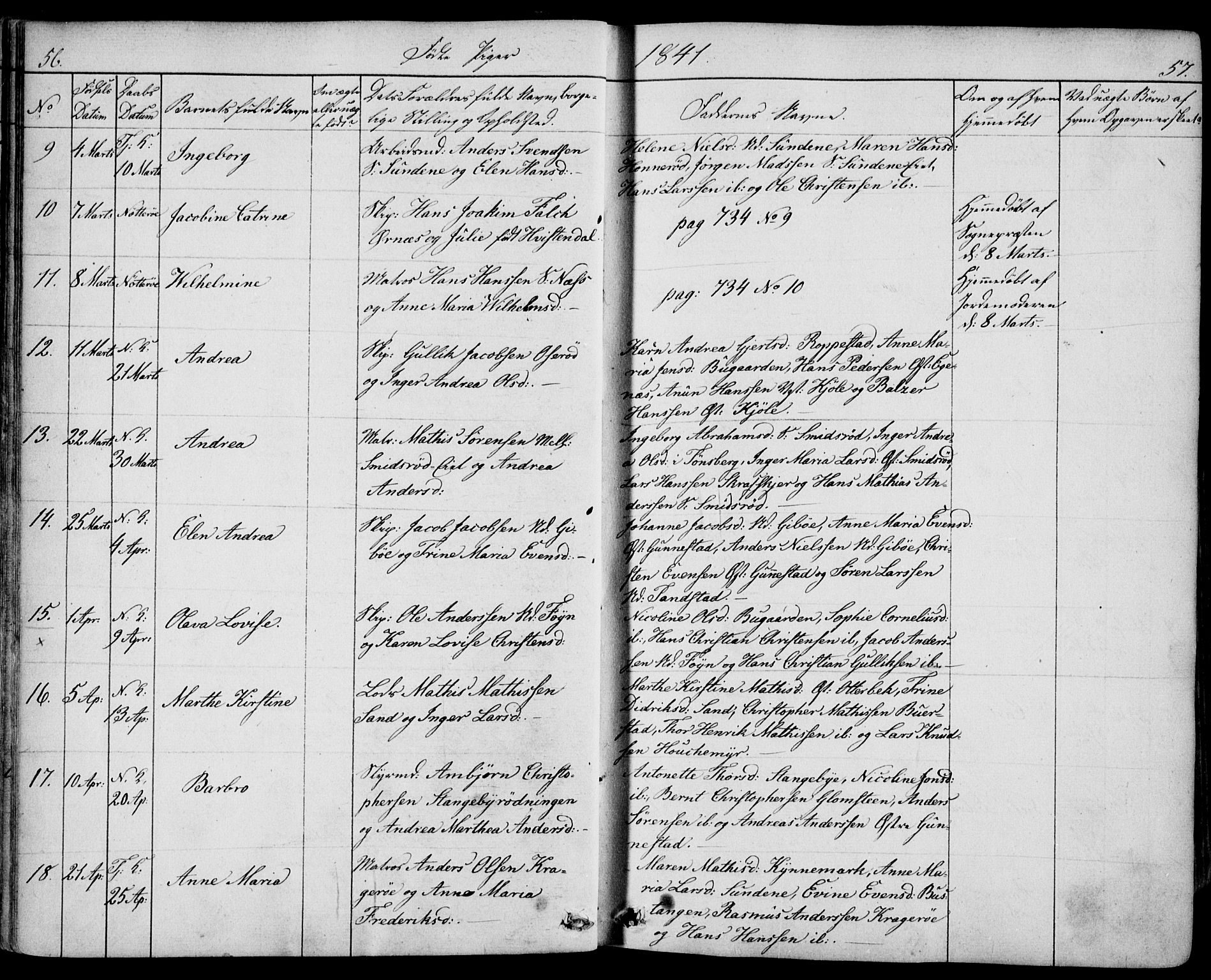 Nøtterøy kirkebøker, AV/SAKO-A-354/F/Fa/L0005: Parish register (official) no. I 5, 1839-1852, p. 56-57