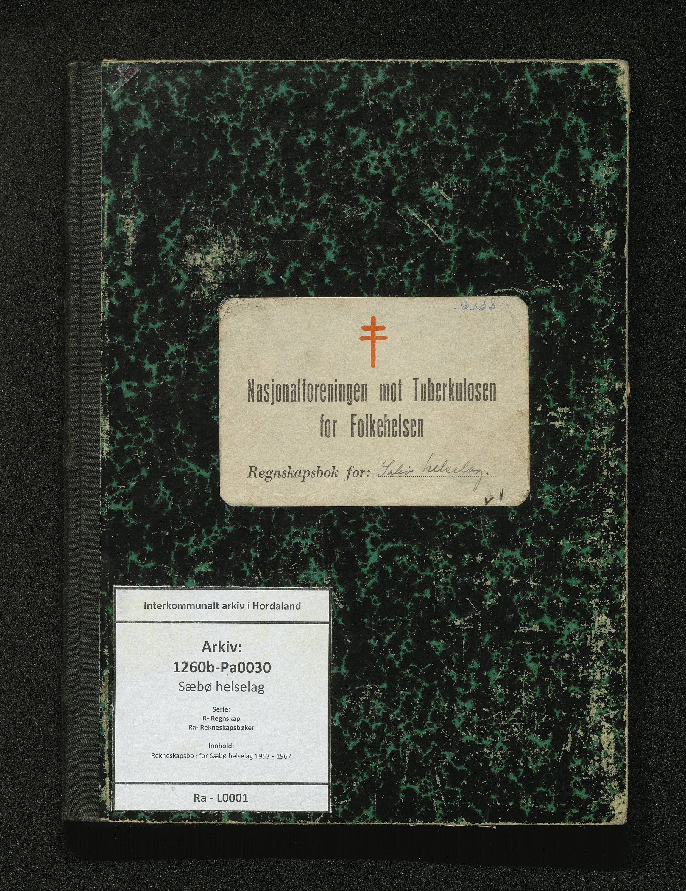 Sæbø helselag, IKAH/1260b-Pa0030/R/Ra/L0001: Rekneskapsbok for Sæbø helselag, 1953-1967