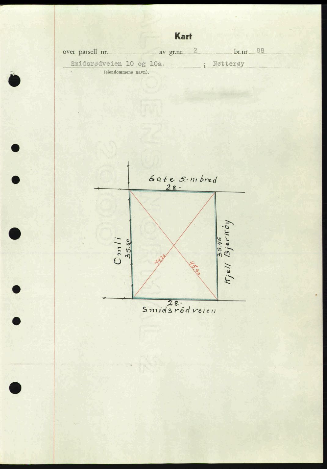 Tønsberg sorenskriveri, AV/SAKO-A-130/G/Ga/Gaa/L0013: Mortgage book no. A13, 1943-1943, Diary no: : 2122/1943