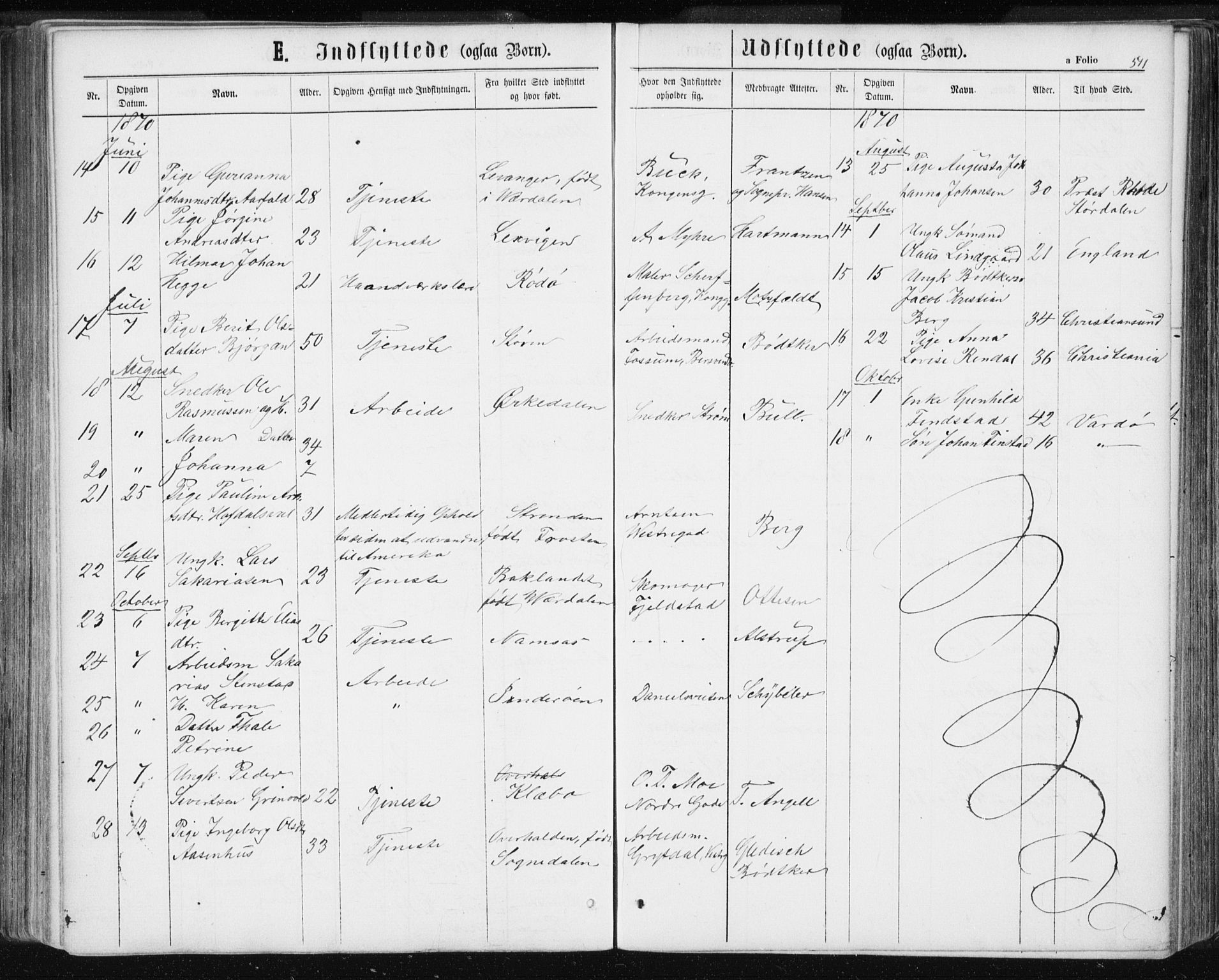 Ministerialprotokoller, klokkerbøker og fødselsregistre - Sør-Trøndelag, AV/SAT-A-1456/601/L0055: Parish register (official) no. 601A23, 1866-1877, p. 511