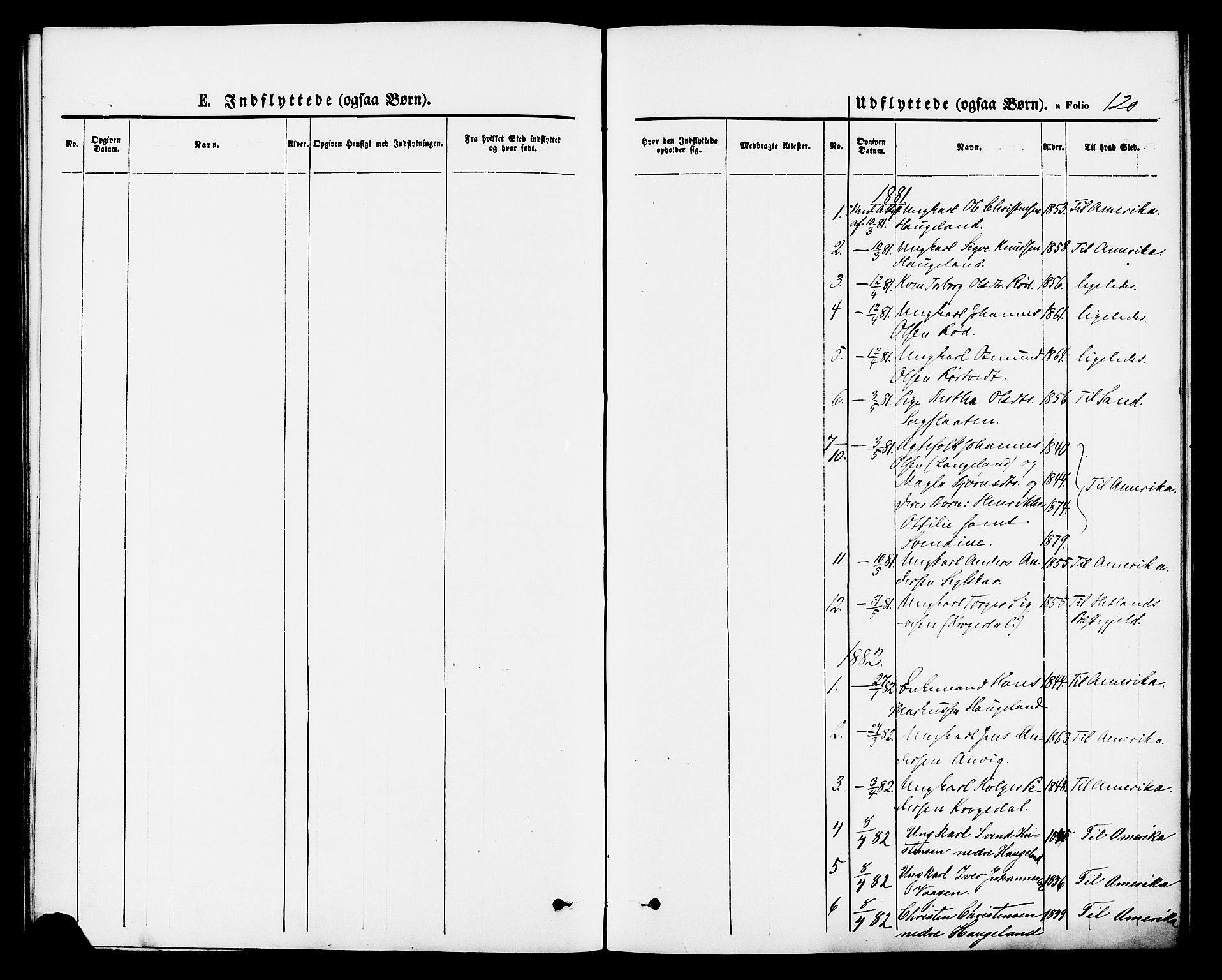 Vikedal sokneprestkontor, SAST/A-101840/01/IV: Parish register (official) no. A 9, 1868-1885, p. 120