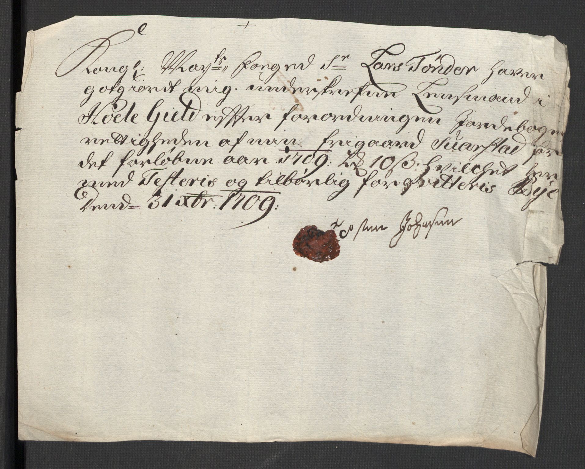 Rentekammeret inntil 1814, Reviderte regnskaper, Fogderegnskap, AV/RA-EA-4092/R23/L1468: Fogderegnskap Ringerike og Hallingdal, 1709-1710, p. 188